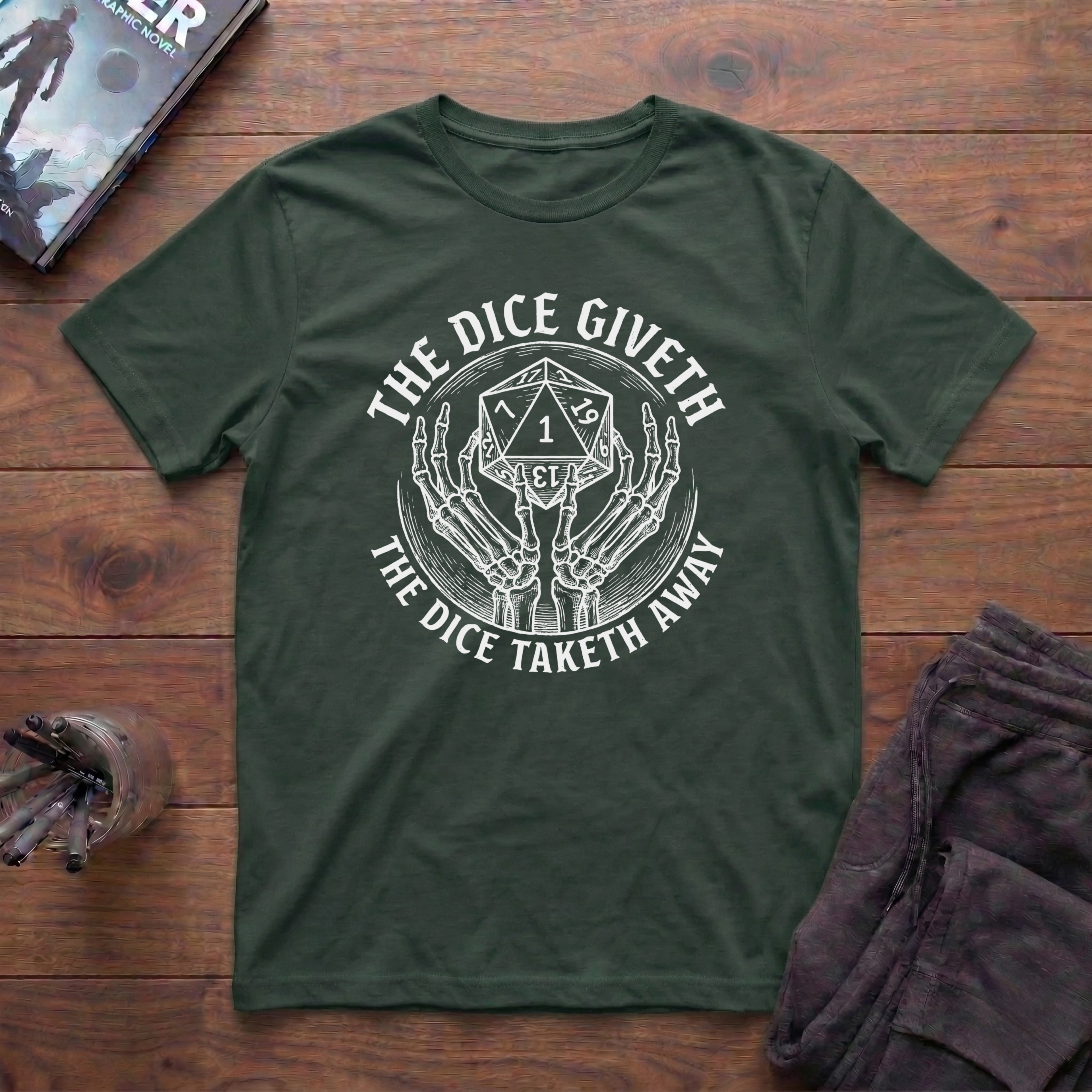 The Dice Giveth The Dice Taketh Away T-Shirt