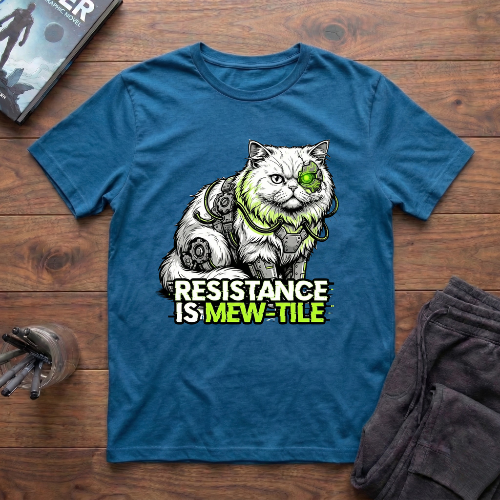 Resistance Is Mew-Tile T-Shirt