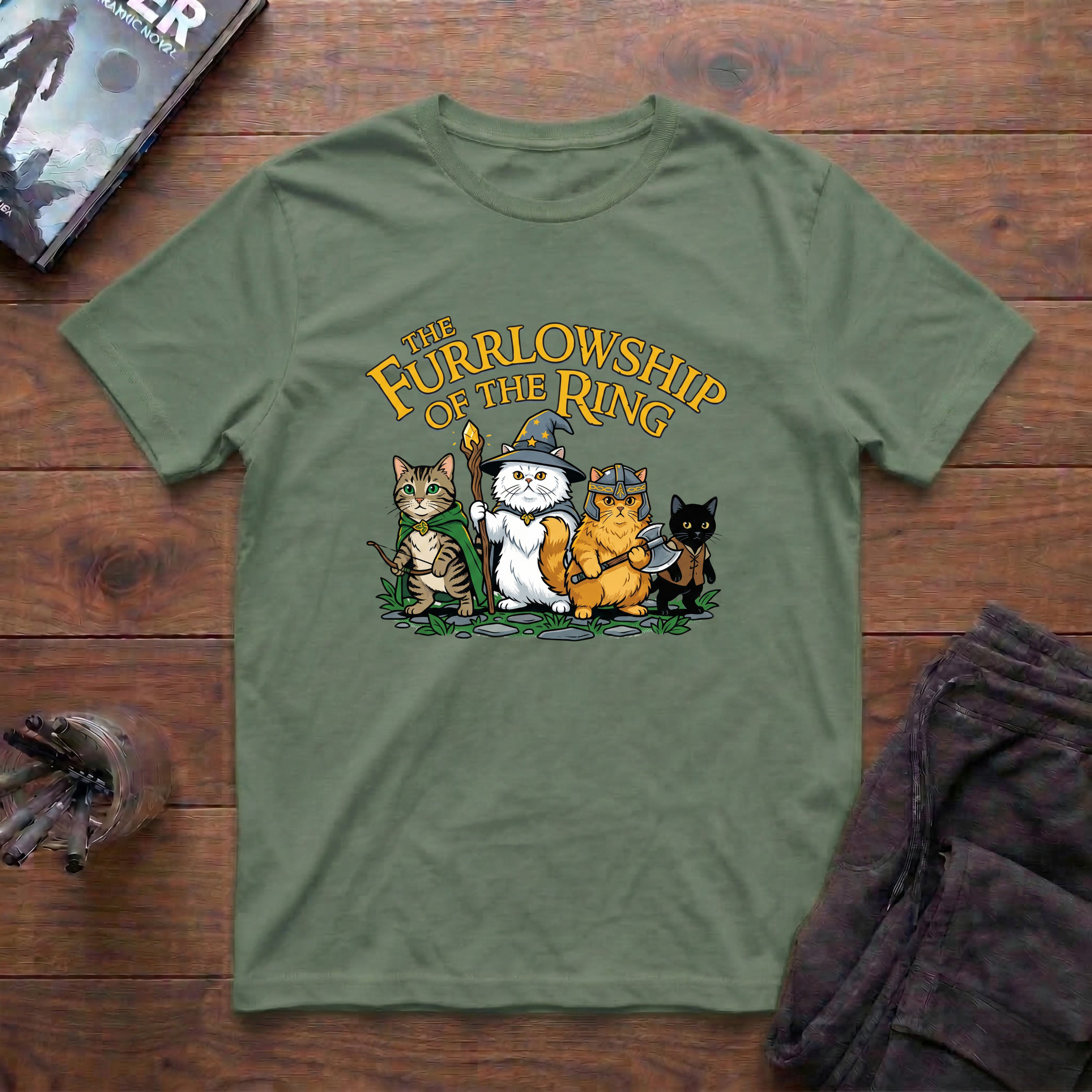 The Furrlowship Of The Ring T-Shirt