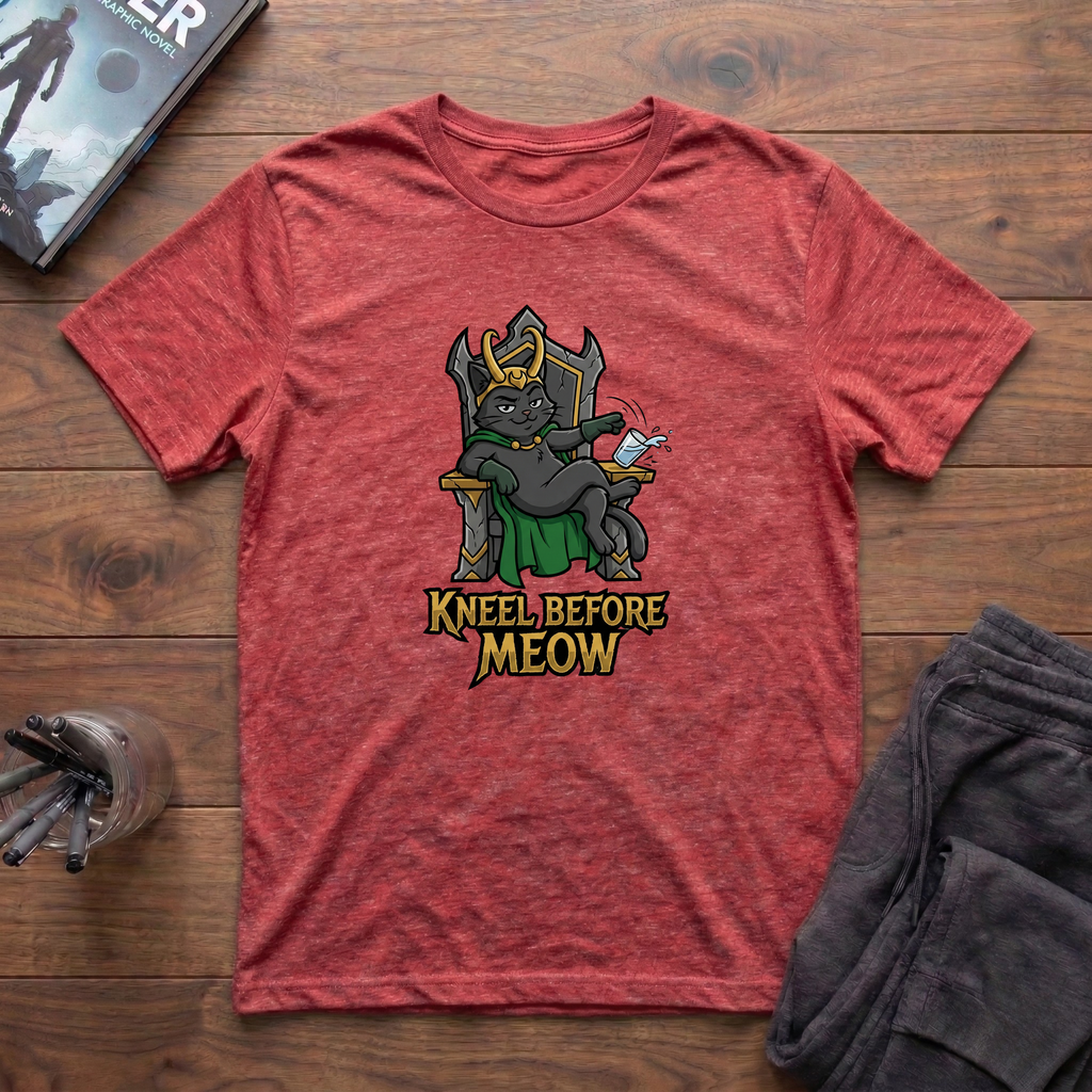 Kneel Before Meow T-Shirt