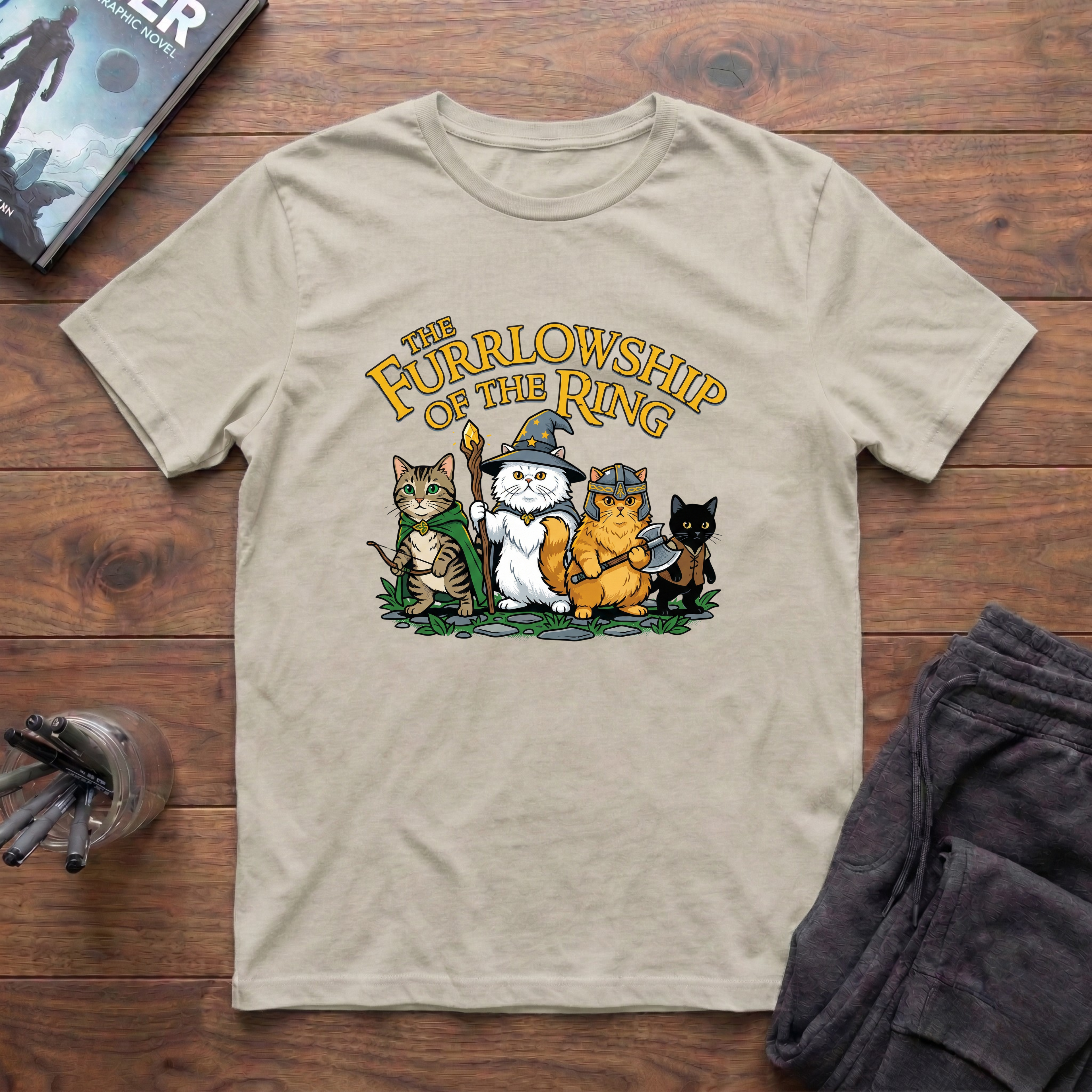 The Furrlowship Of The Ring T-Shirt