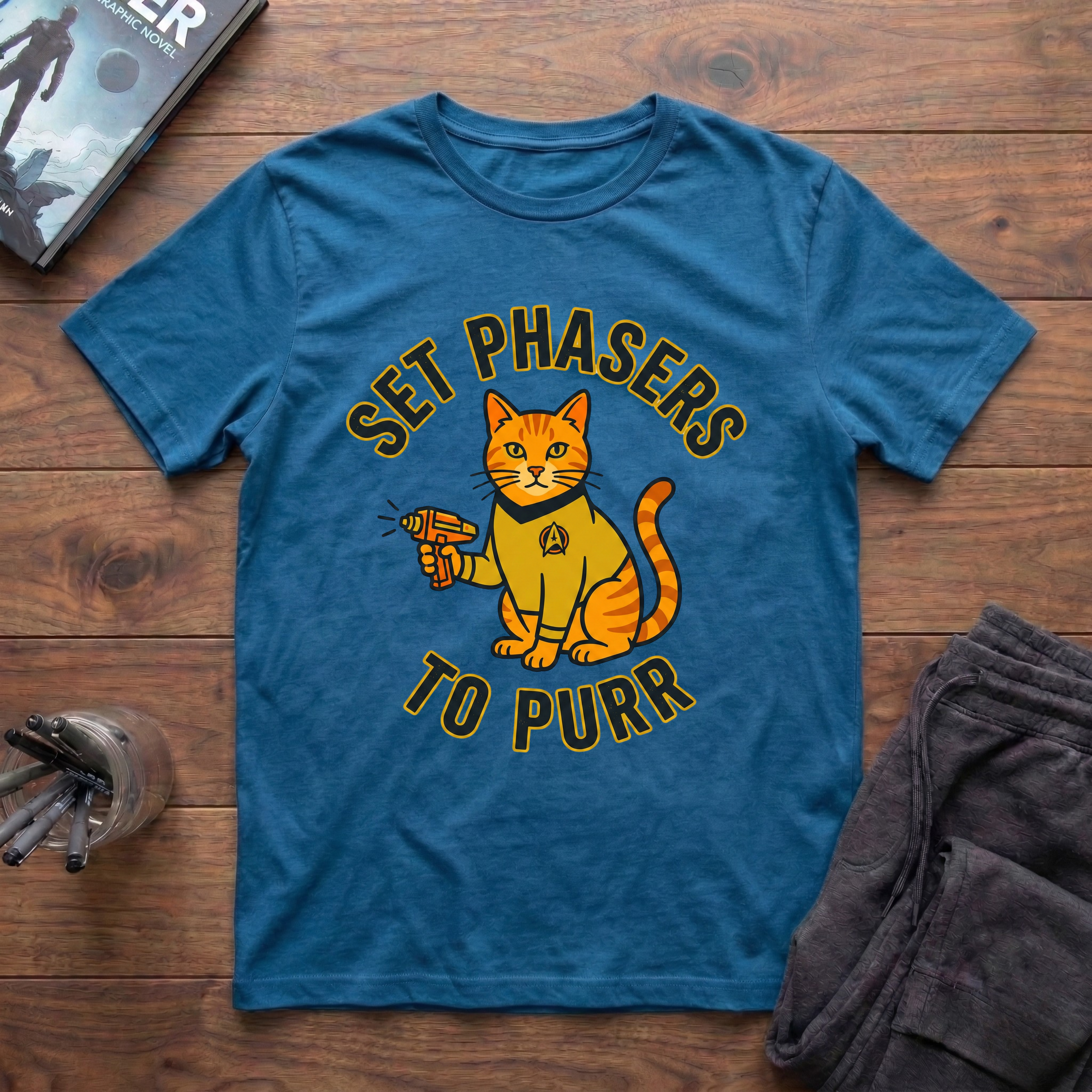 Set Phasers To Purr T-Shirt