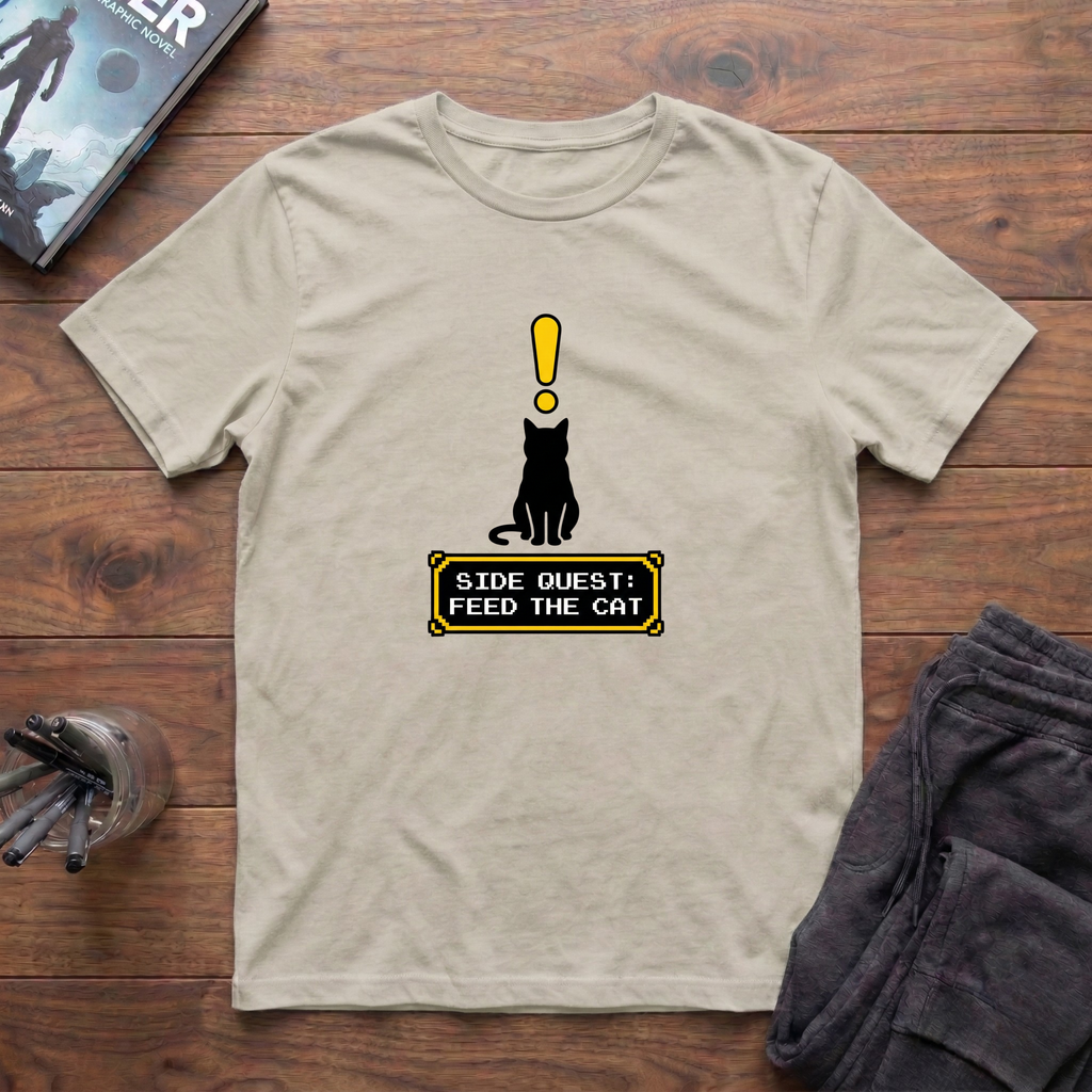 Side Quest: Feed The Cat! T-Shirt