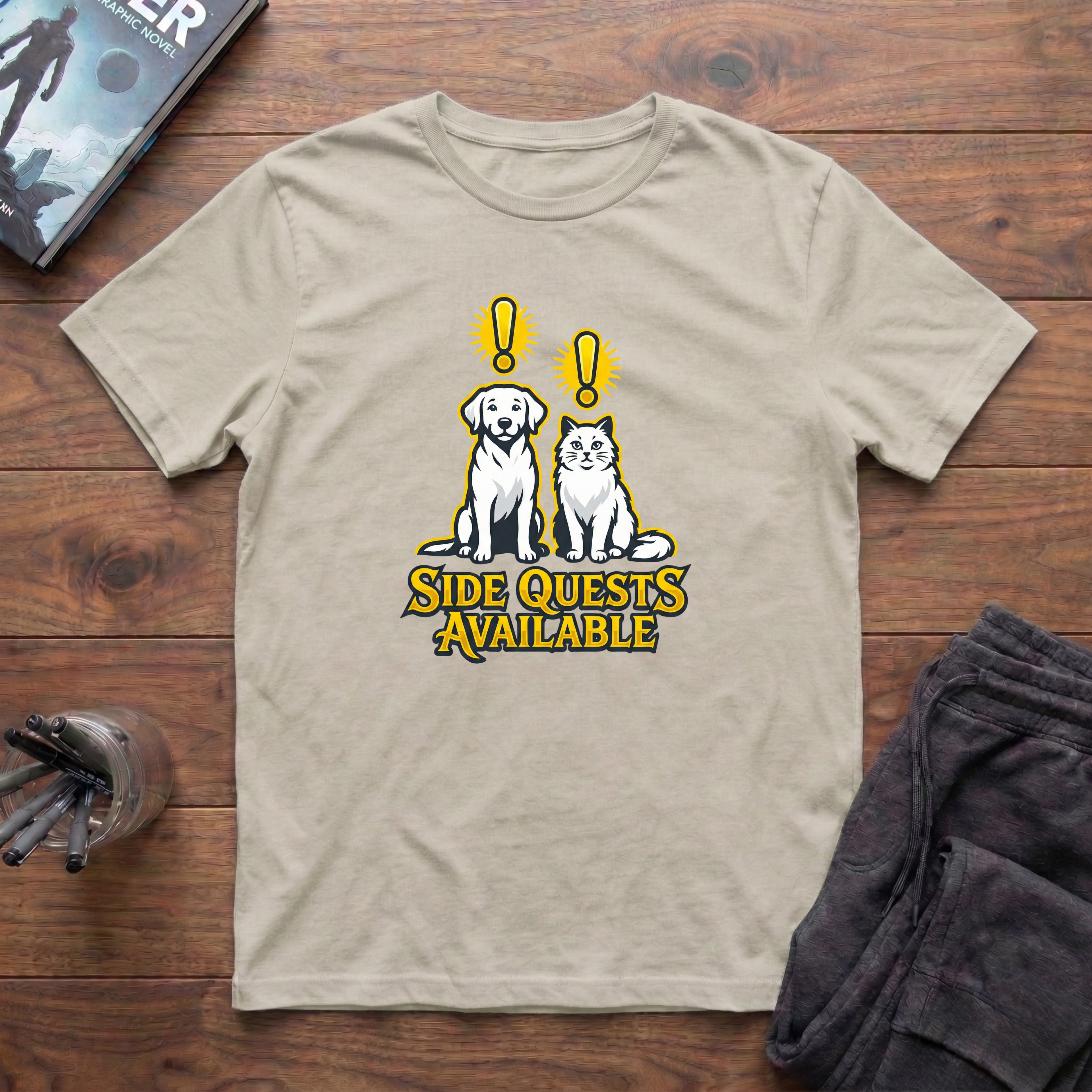 Side Quests Available T-Shirt