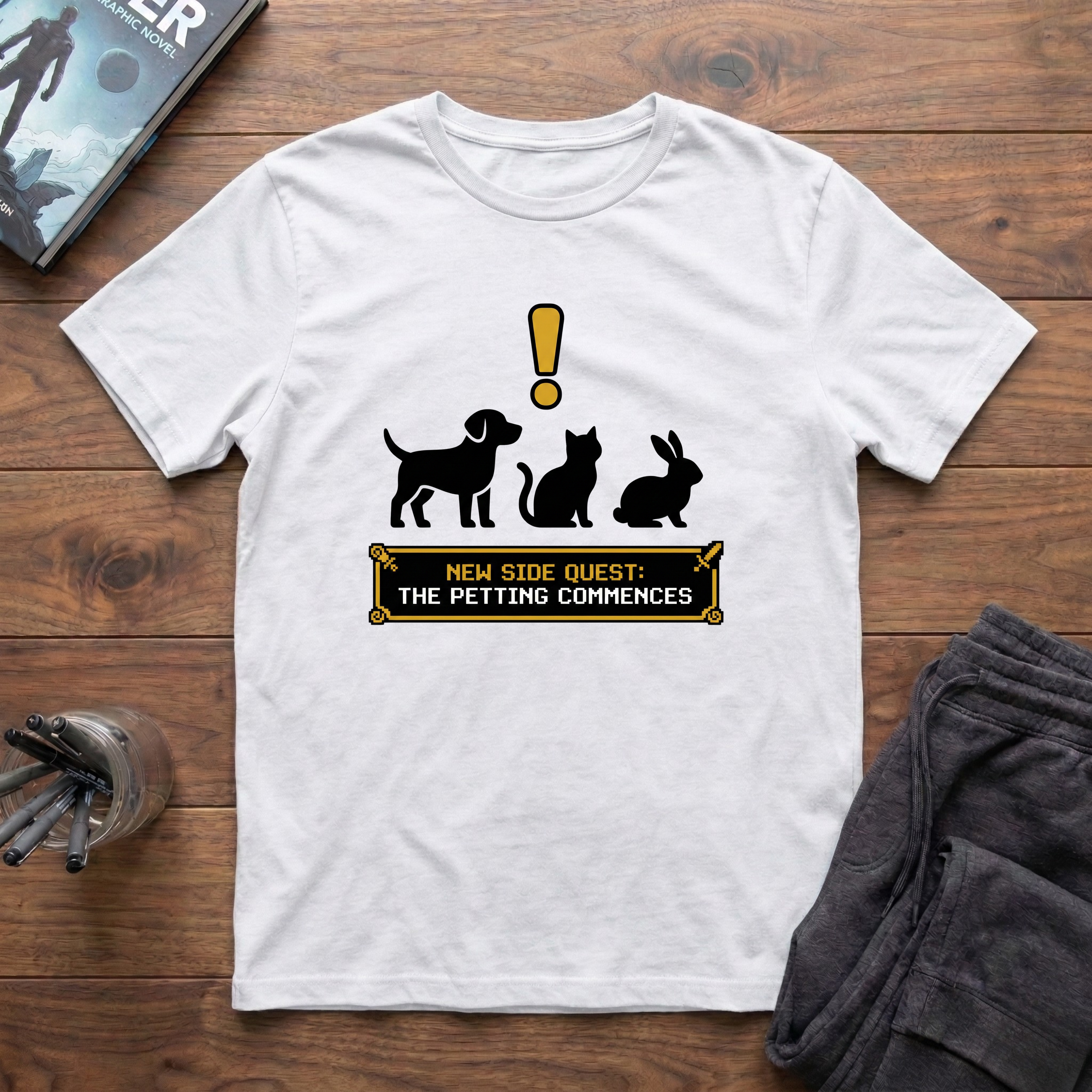 New Side Quest: Let The Petting Commence T-Shirt