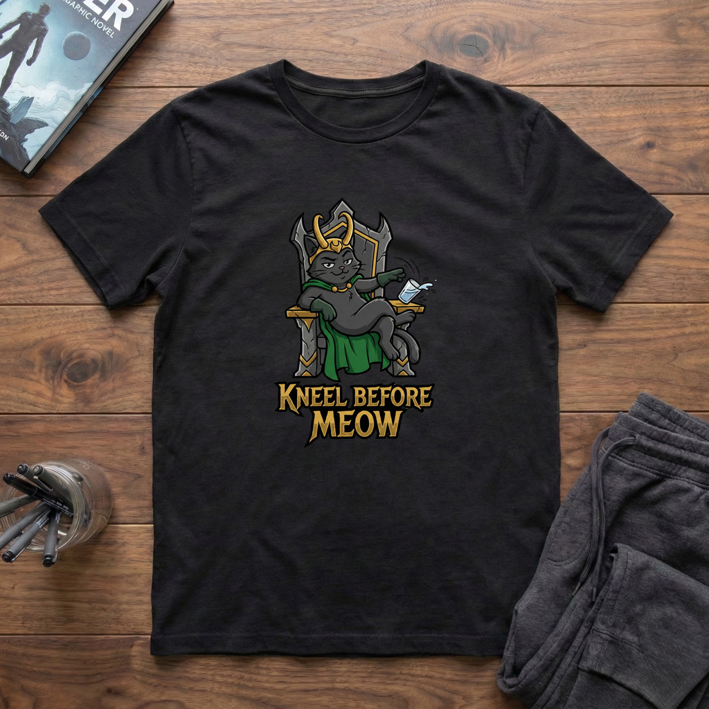 Kneel Before Meow T-Shirt