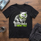 Resistance Is Mew-Tile T-Shirt
