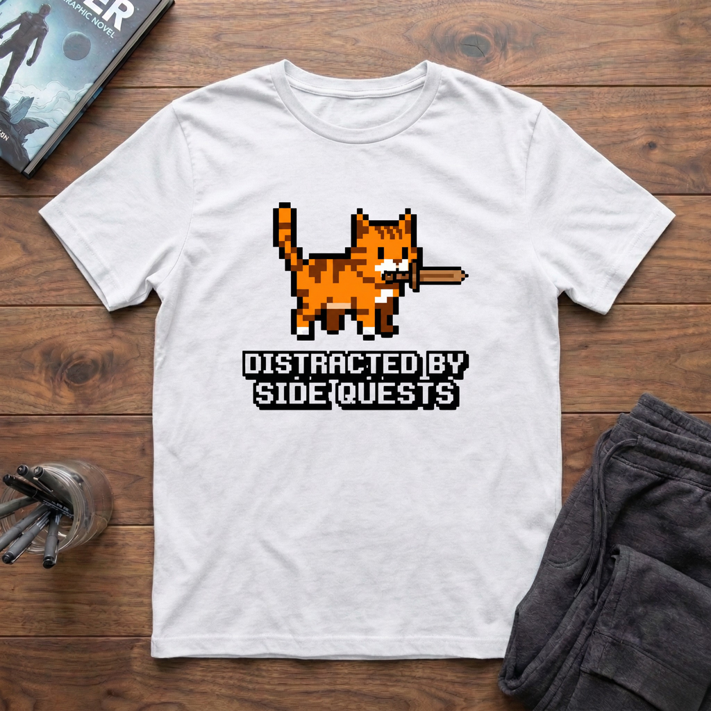 Distracted By Side Quests T-Shirt