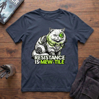 Resistance Is Mew-Tile T-Shirt