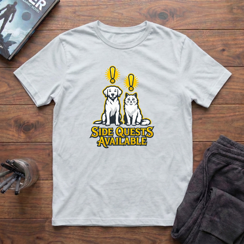 Side Quests Available T-Shirt