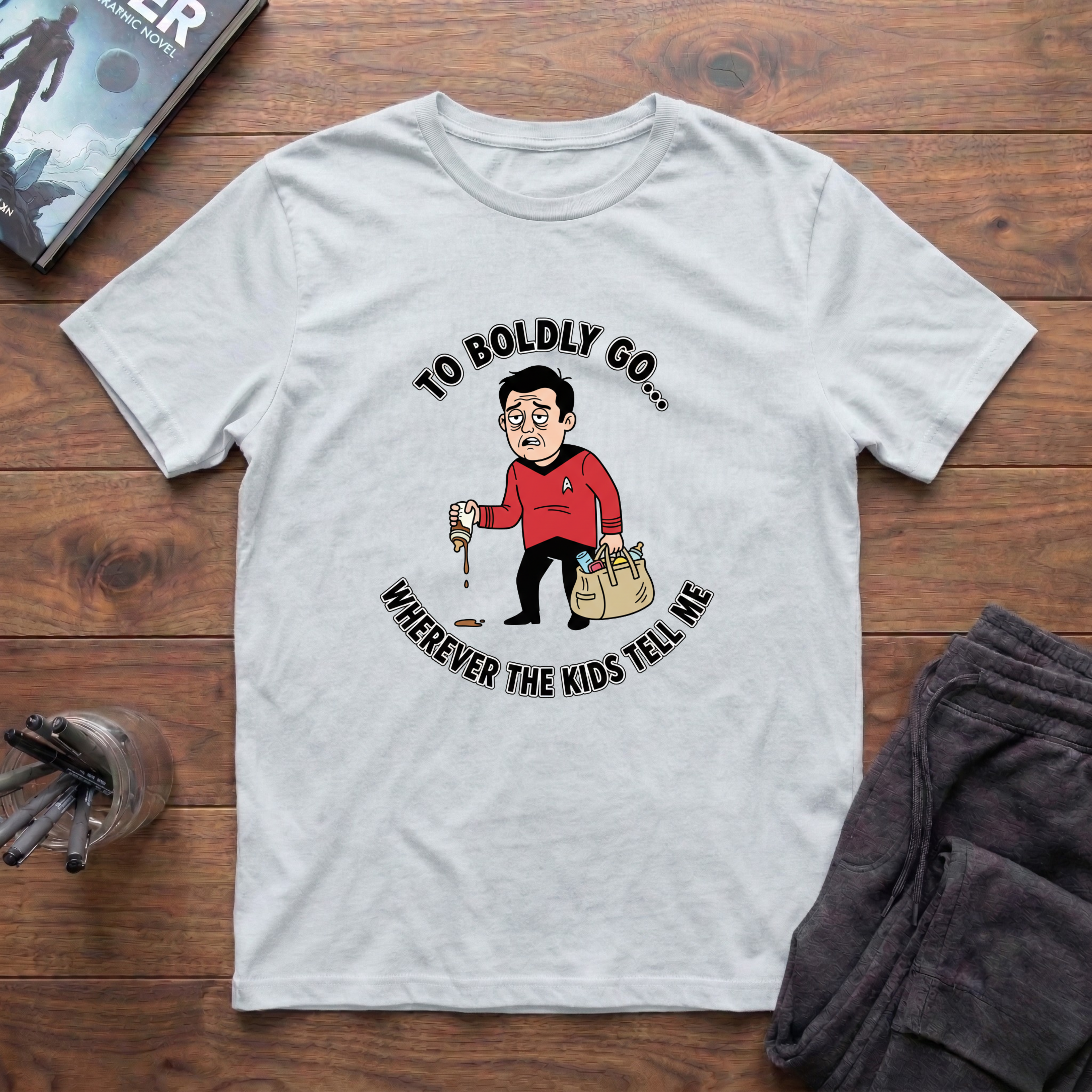 To Boldly Go Where No Dad Has Gone Before T-Shirt
