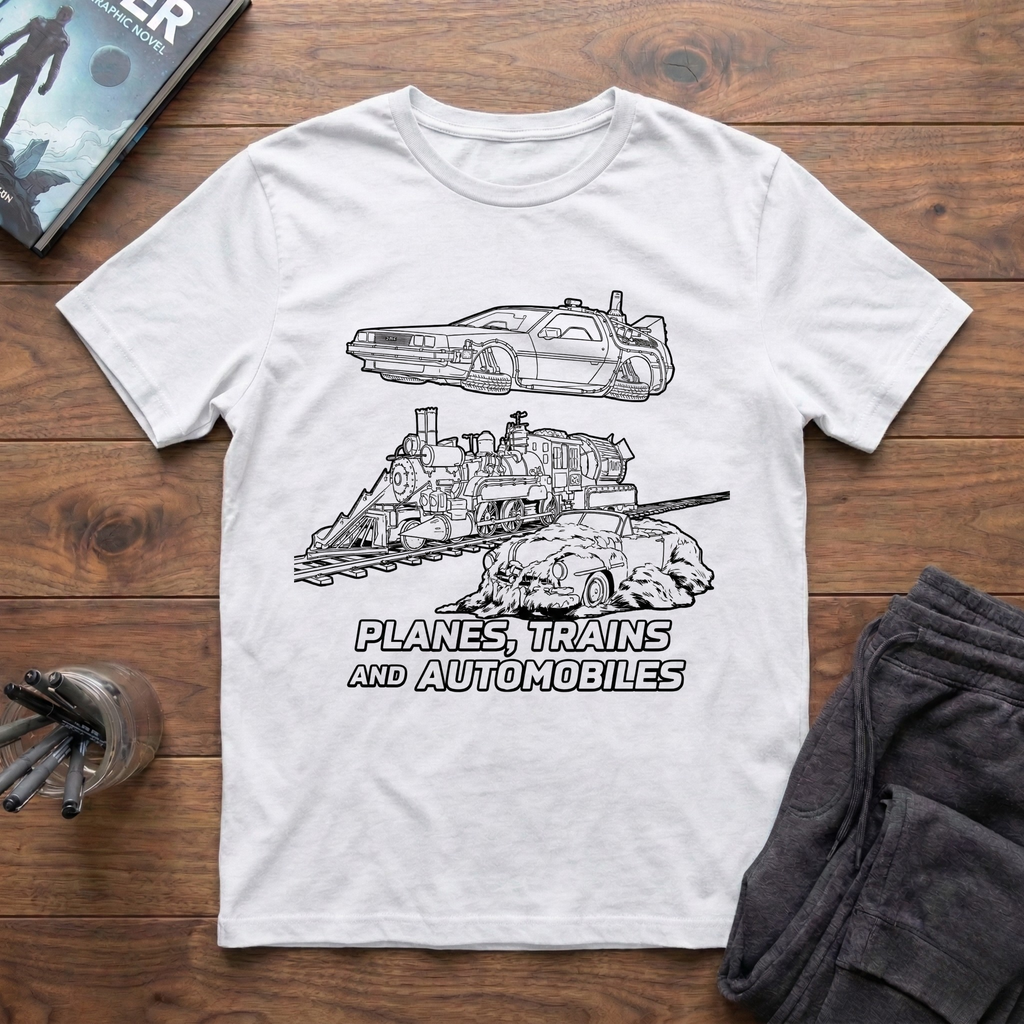 Planes, Trains, And DeLoreans T-Shirt
