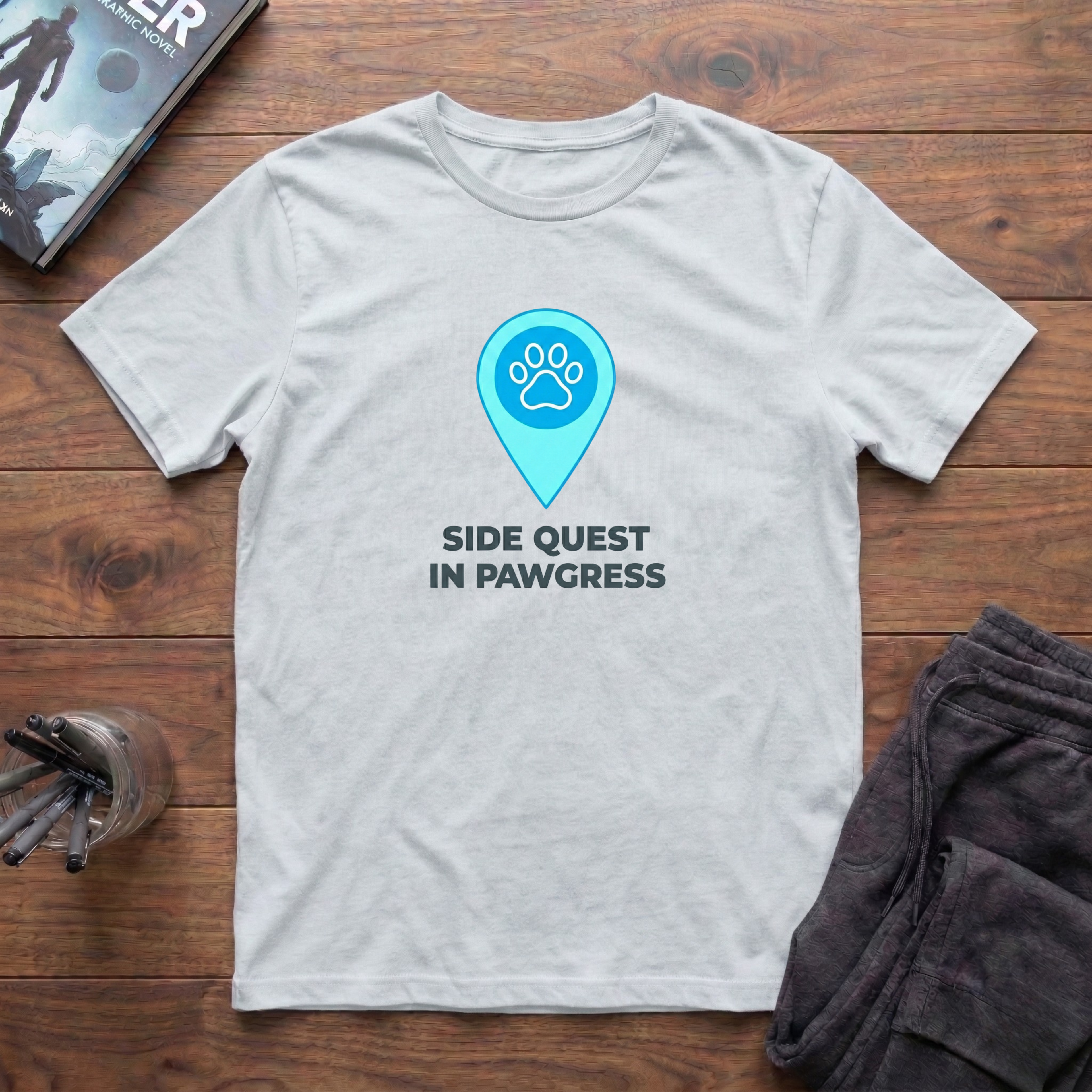 Side Quest In Pawgress T-Shirt