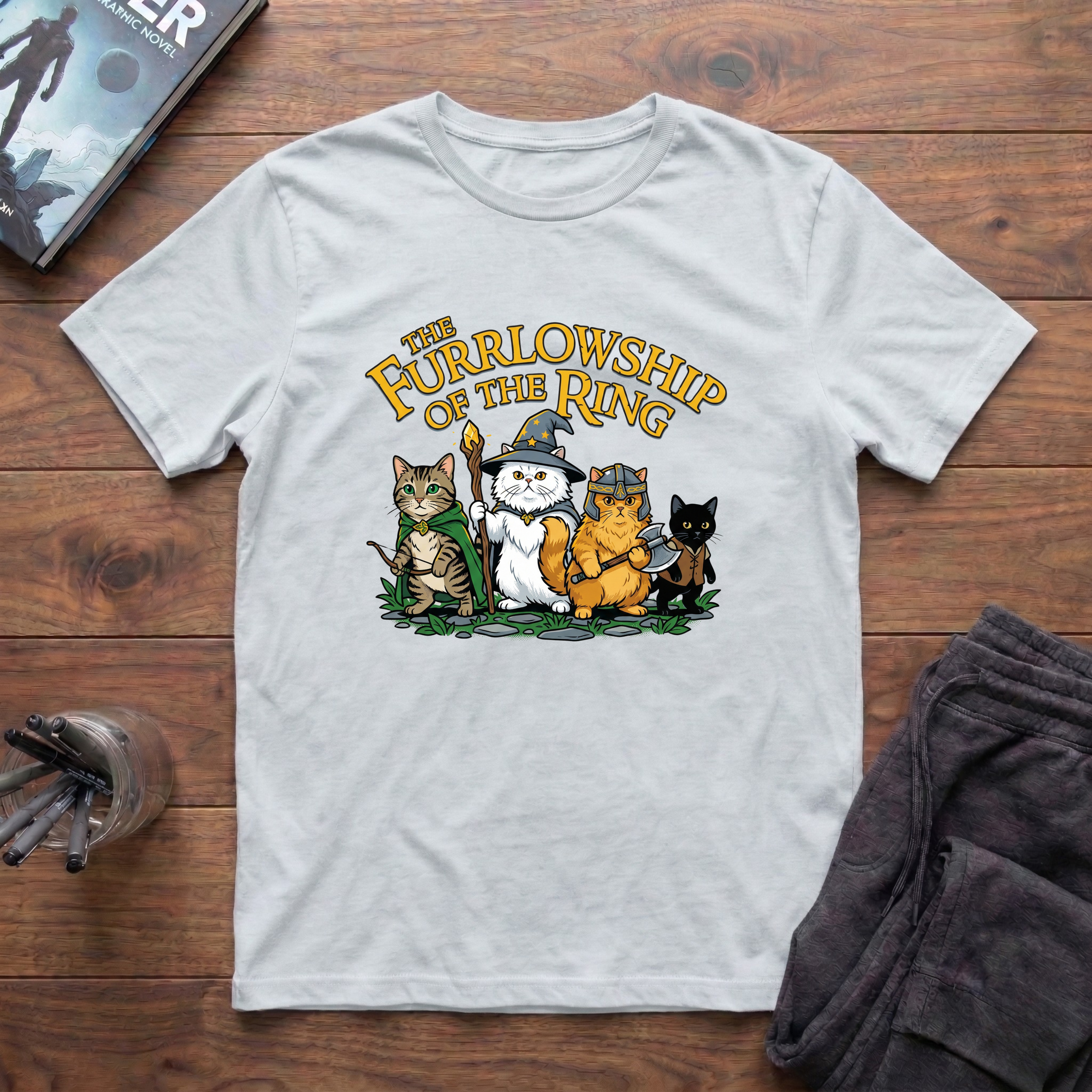 The Furrlowship Of The Ring T-Shirt