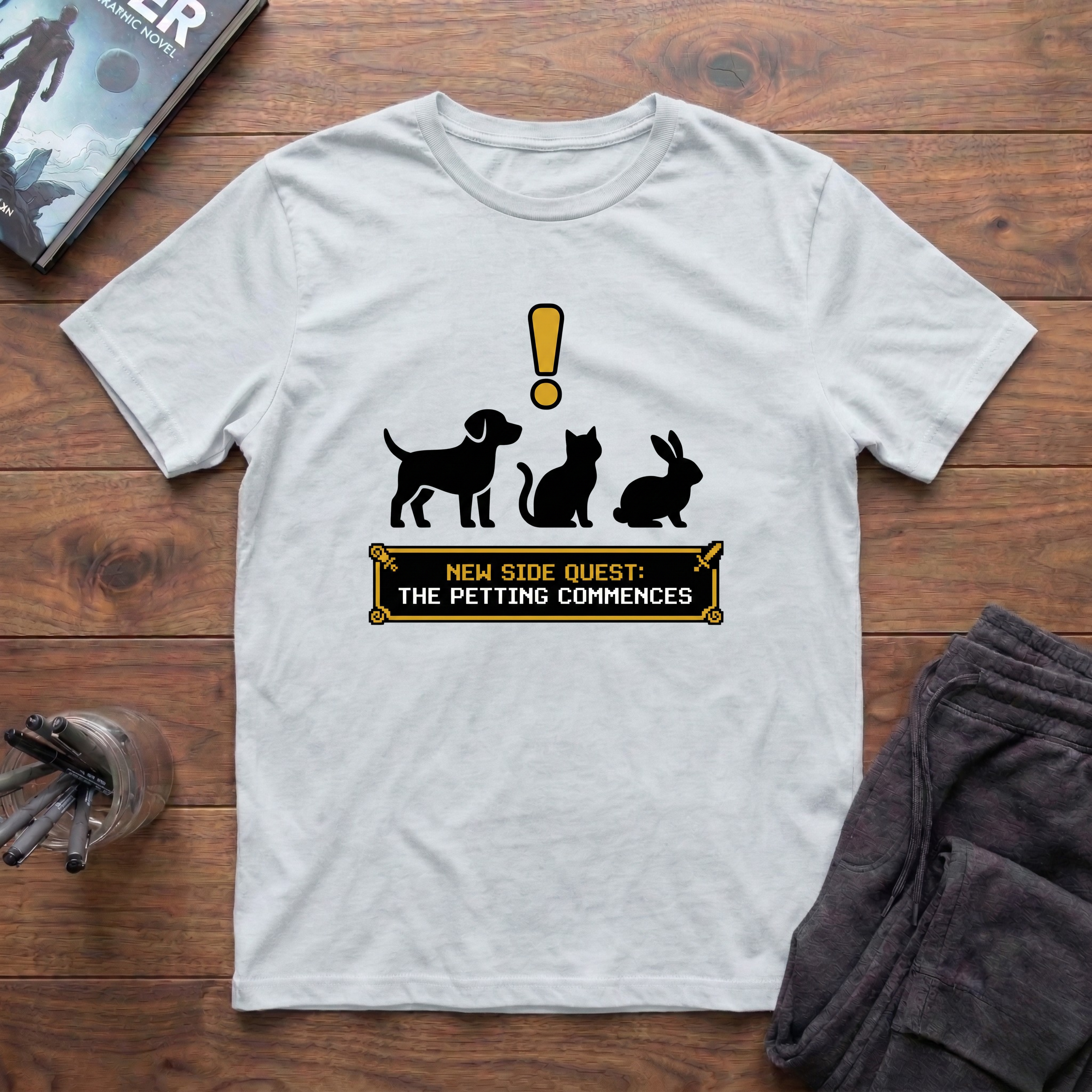 New Side Quest: Let The Petting Commence T-Shirt