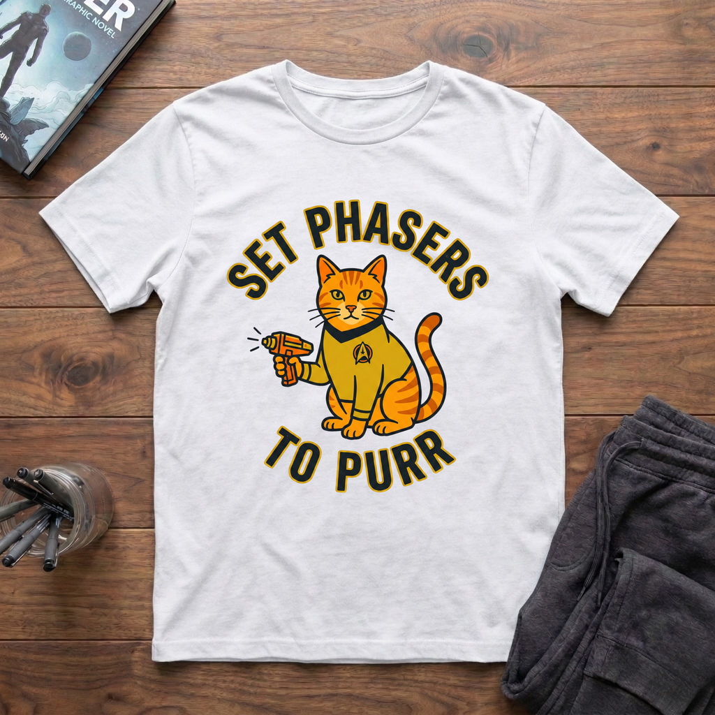 Set Phasers To Purr T-Shirt