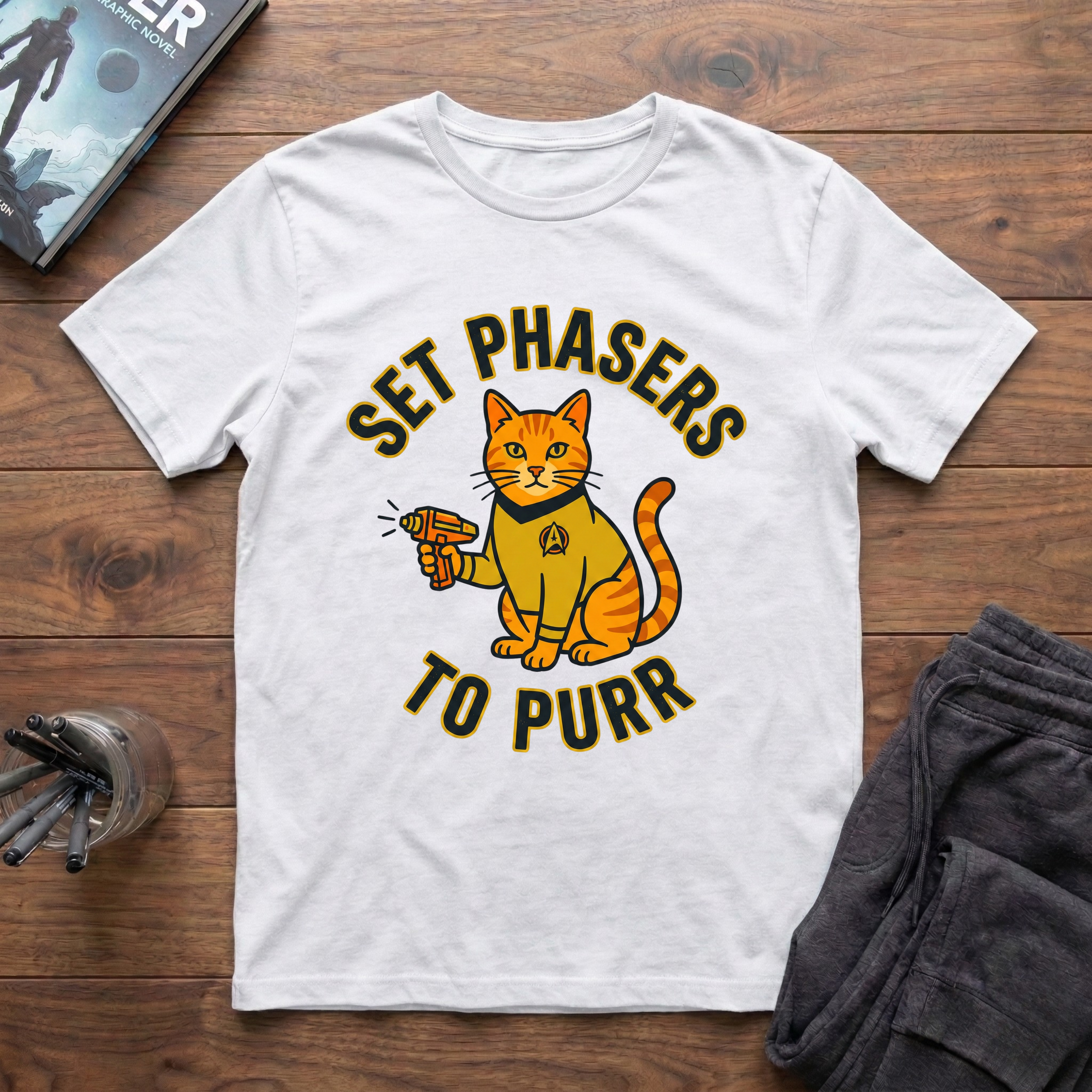 Set Phasers To Purr T-Shirt