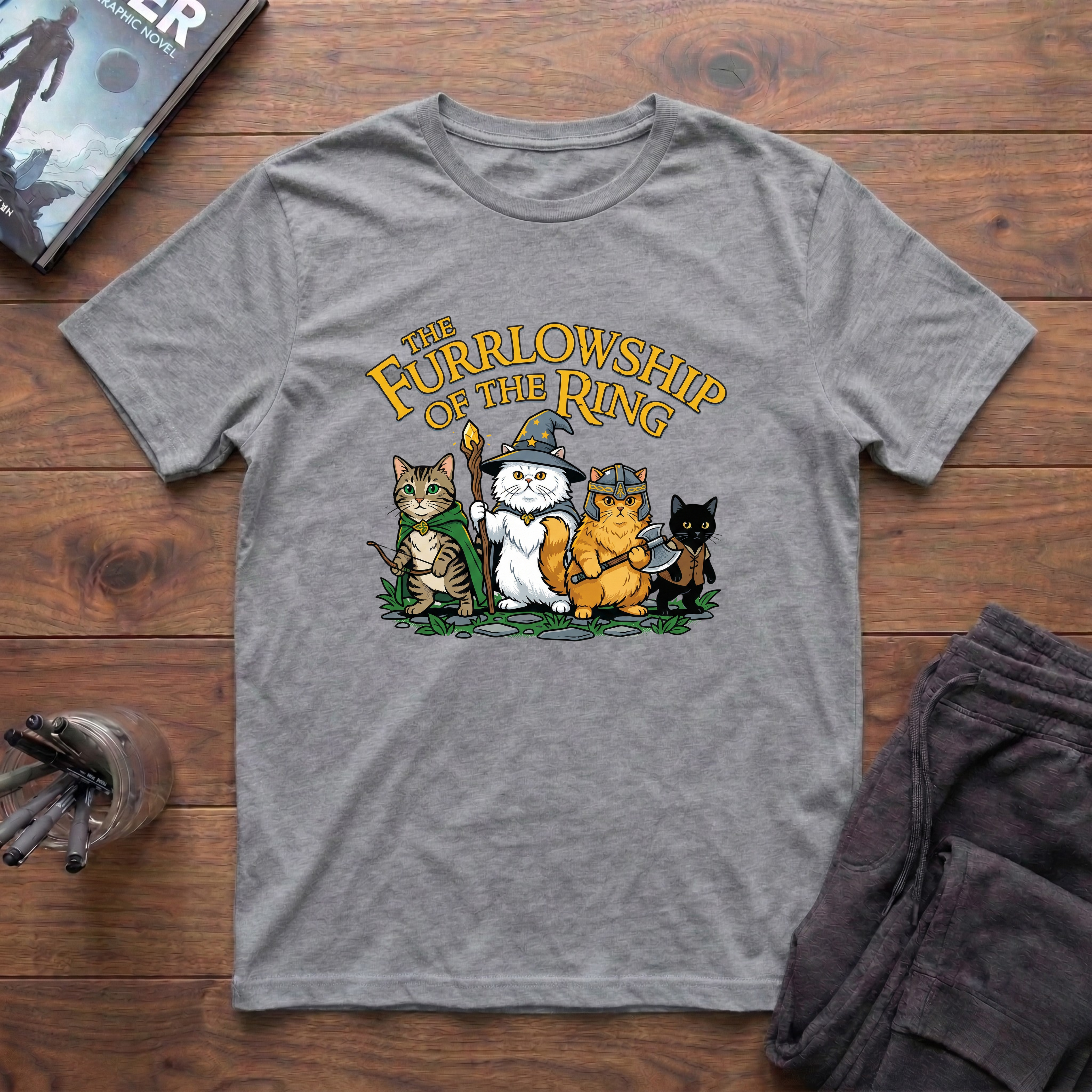 The Furrlowship Of The Ring T-Shirt