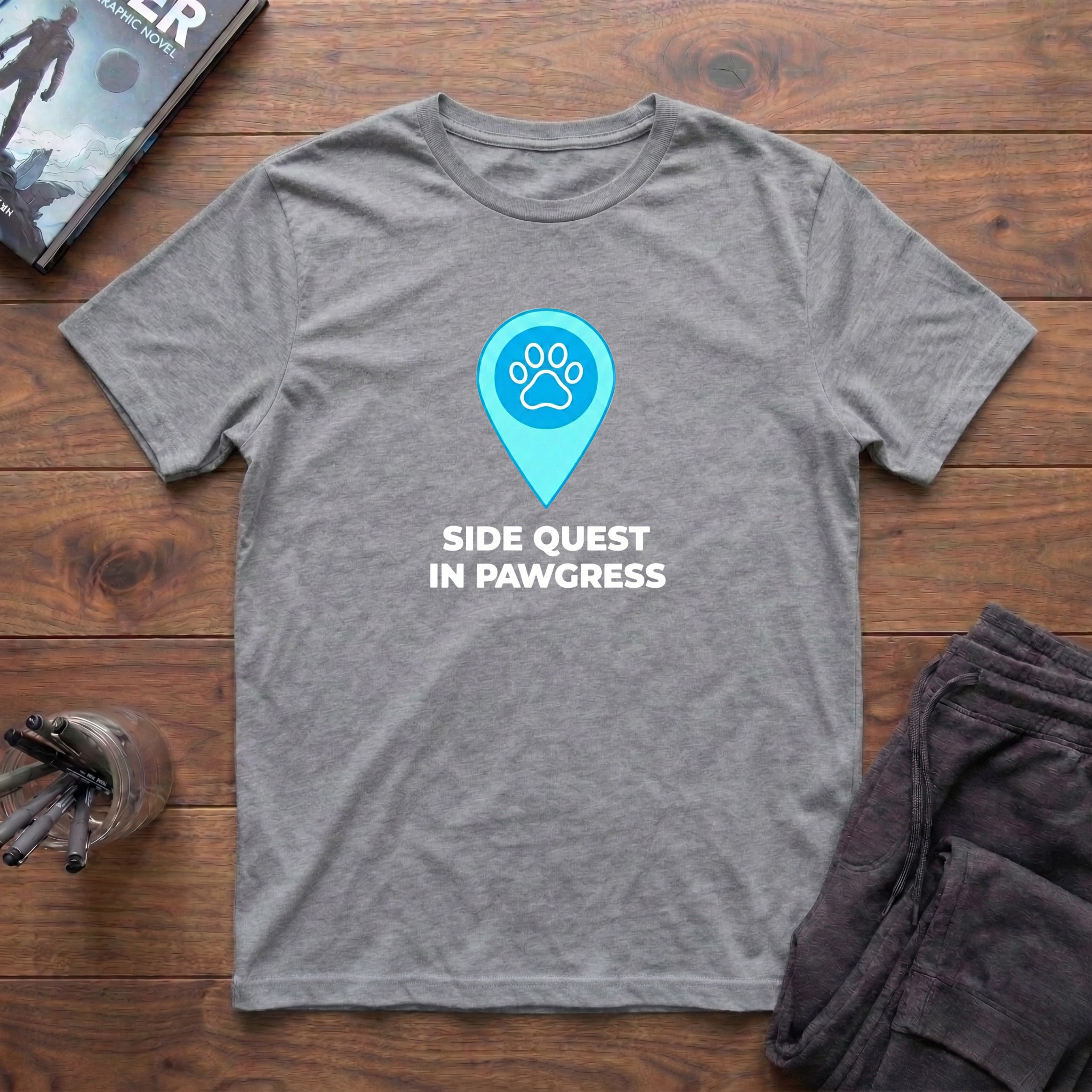 Side Quest In Pawgress T-Shirt