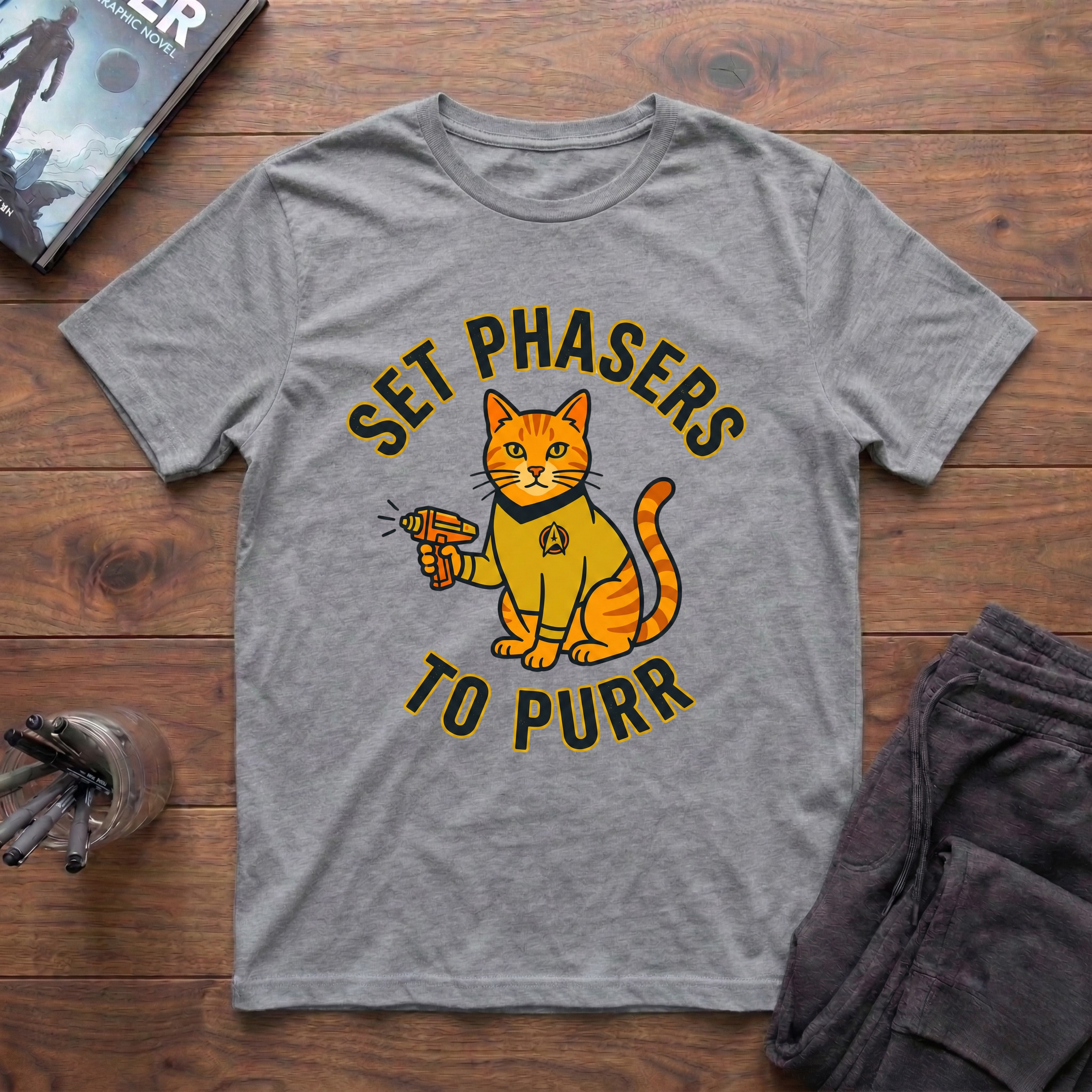 Set Phasers To Purr T-Shirt