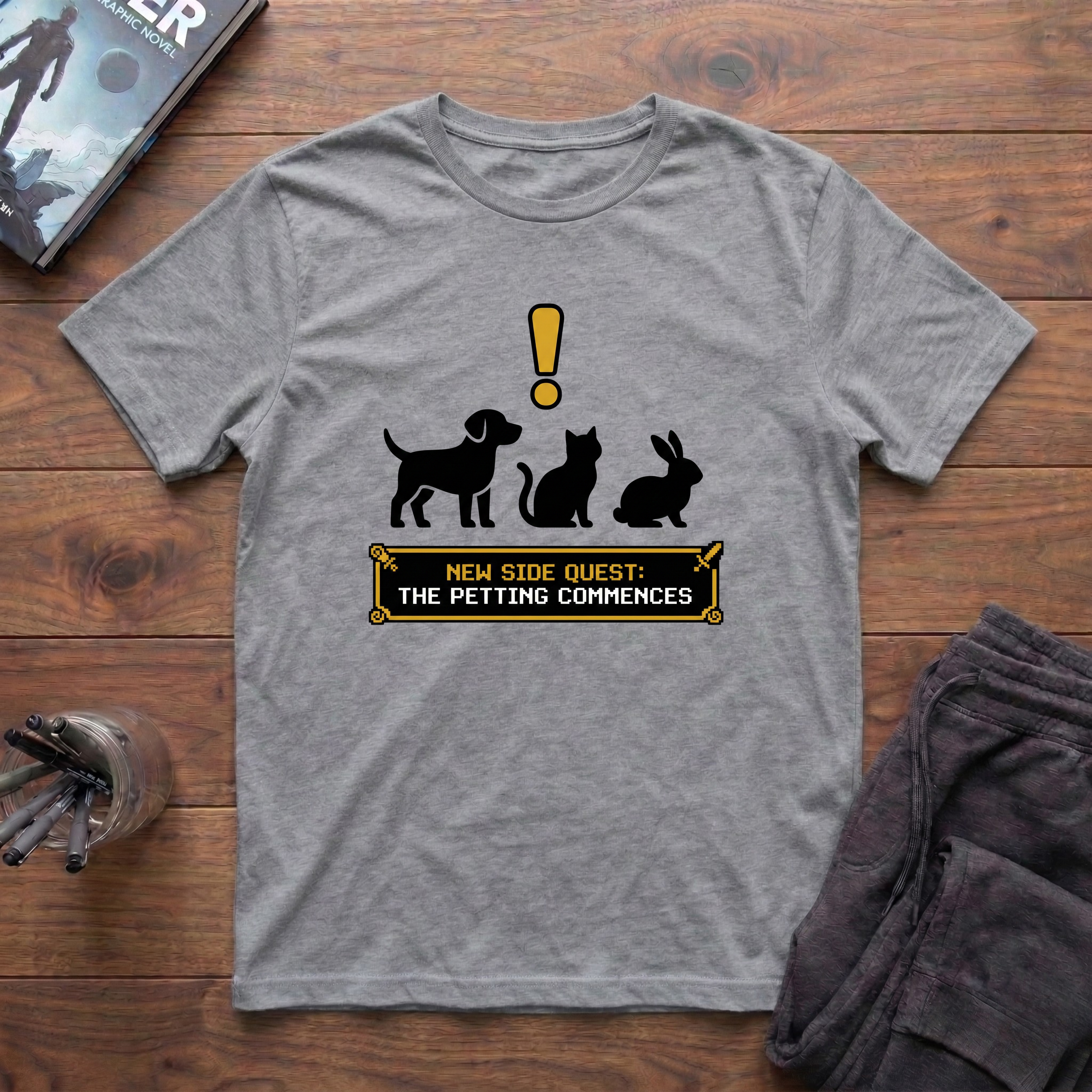 New Side Quest: Let The Petting Commence T-Shirt
