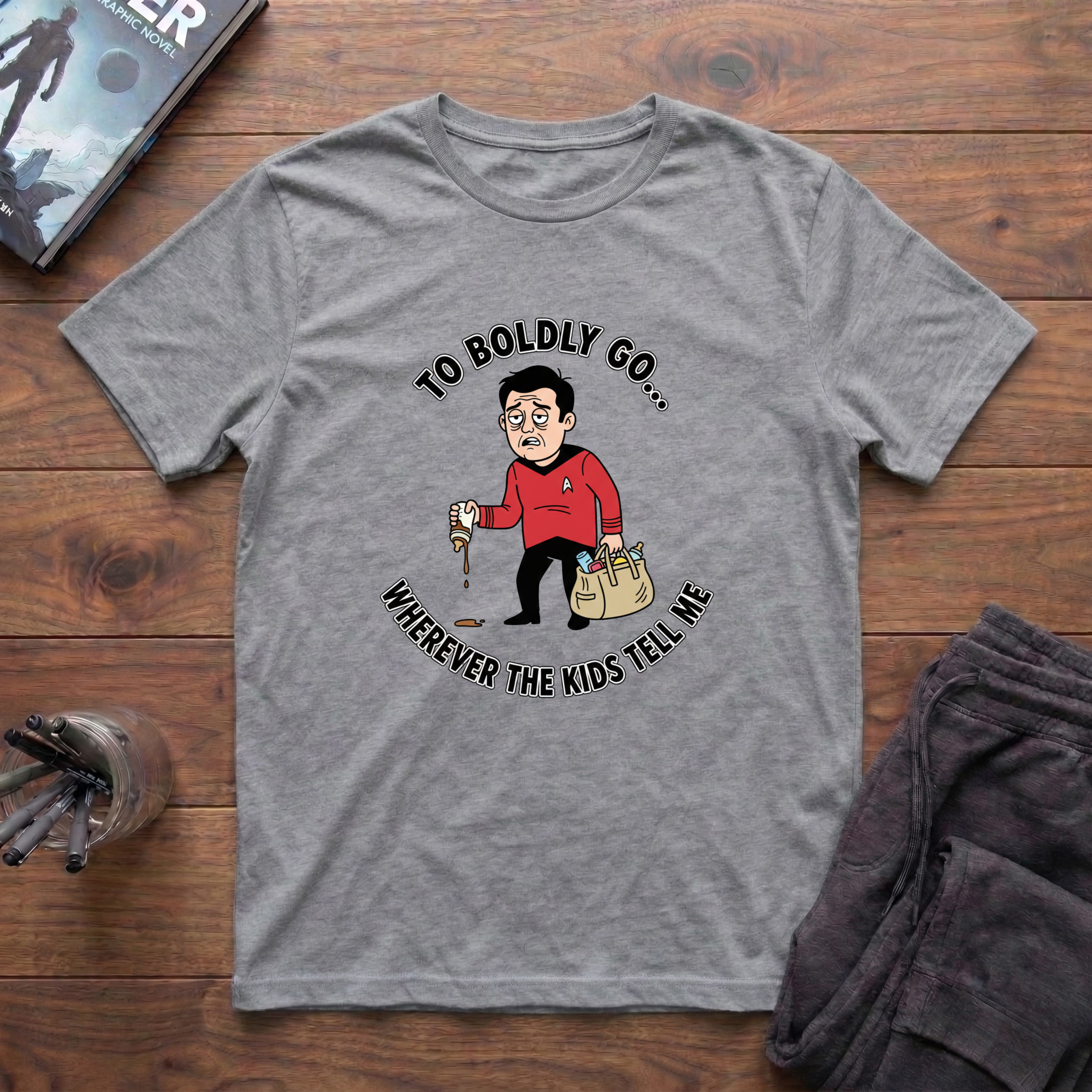 To Boldly Go Where No Dad Has Gone Before T-Shirt