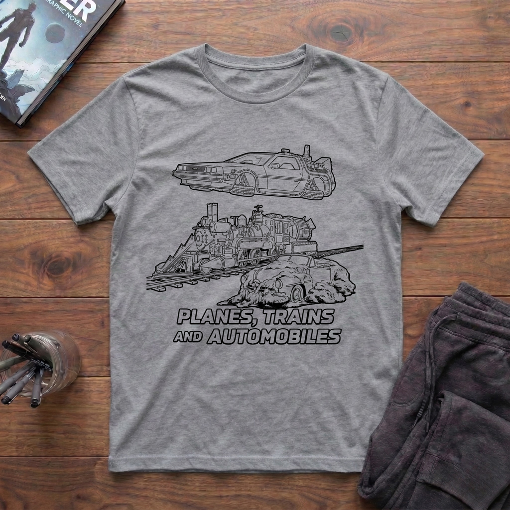Planes, Trains, And DeLoreans T-Shirt