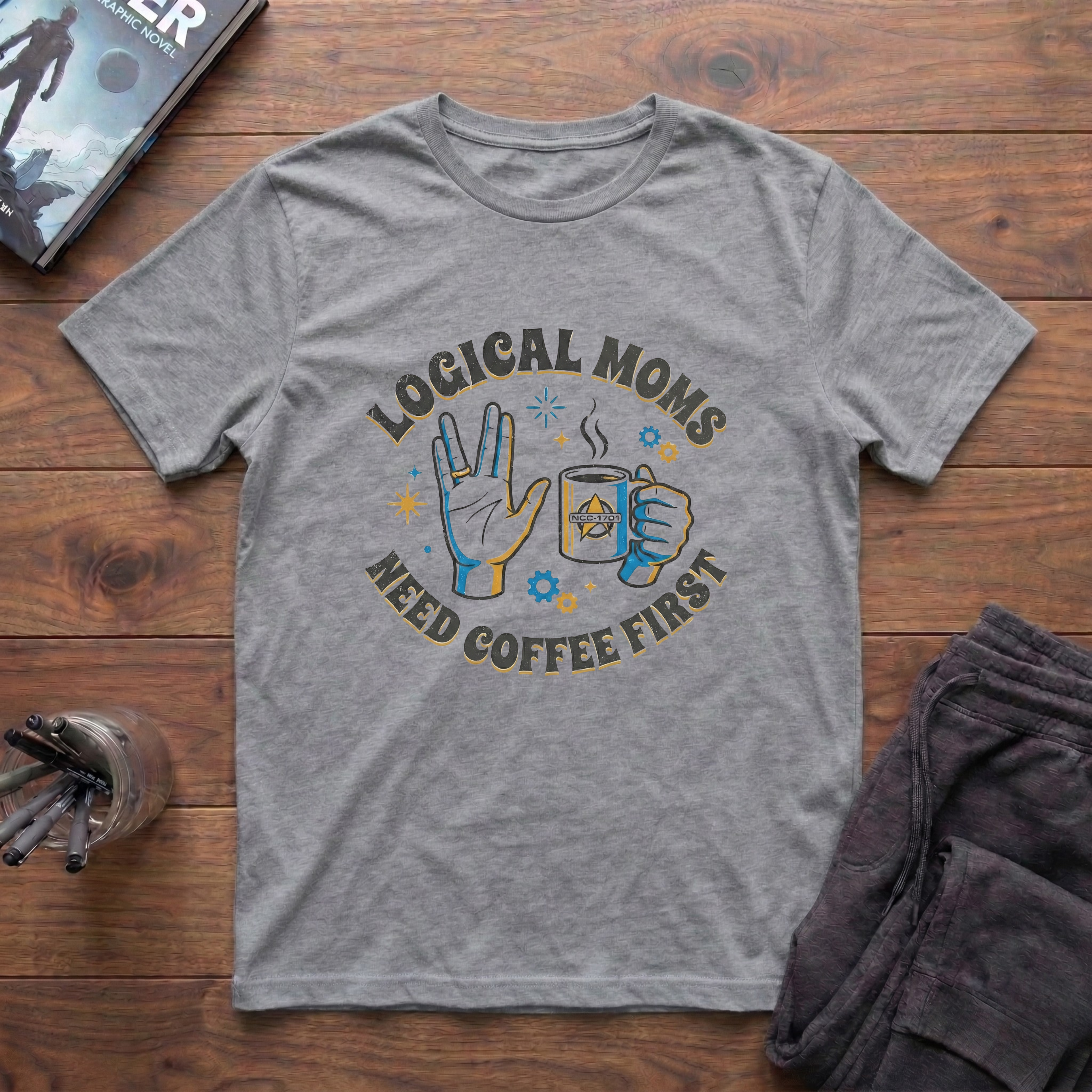 Logical Moms Need Coffee First T-Shirt