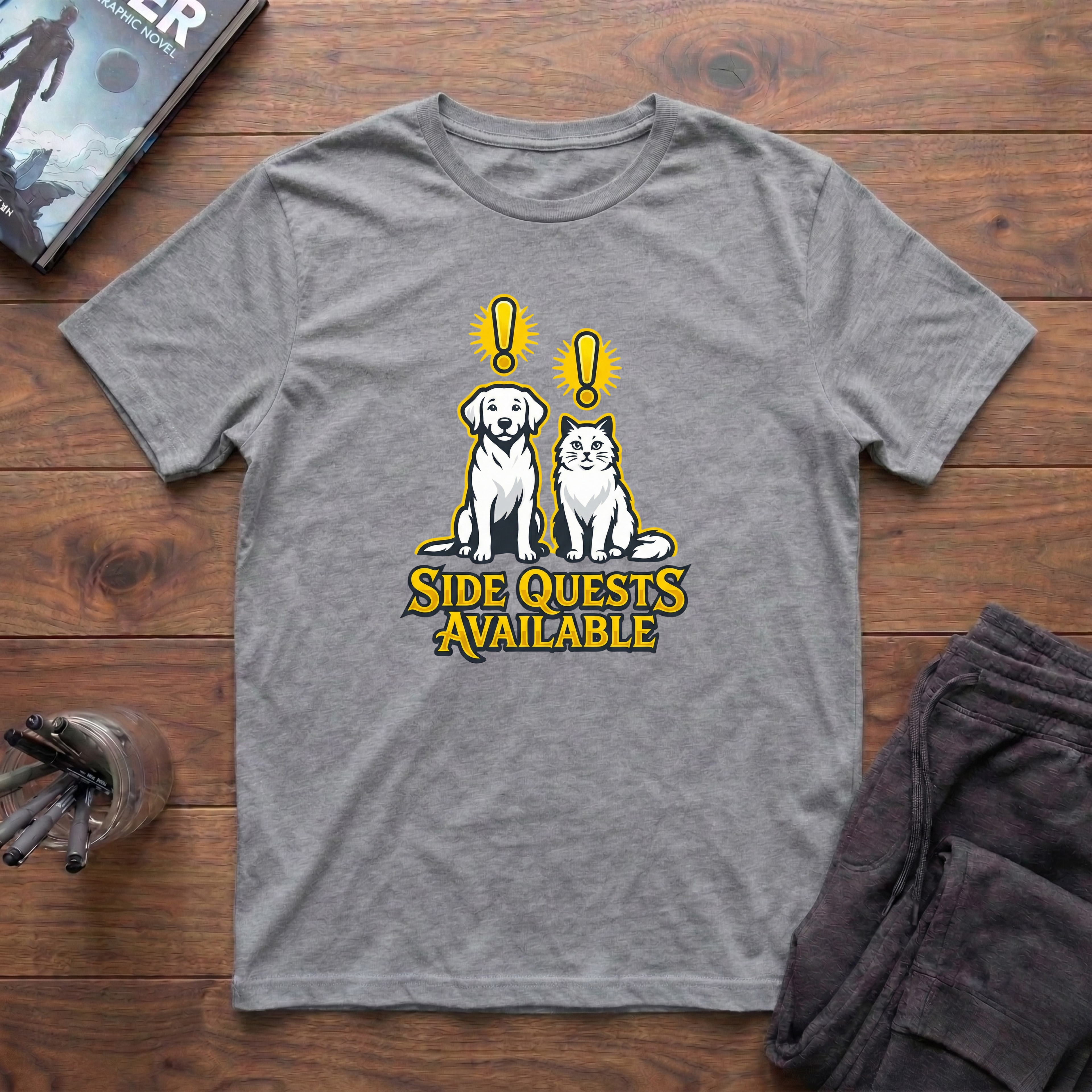 Side Quests Available T-Shirt