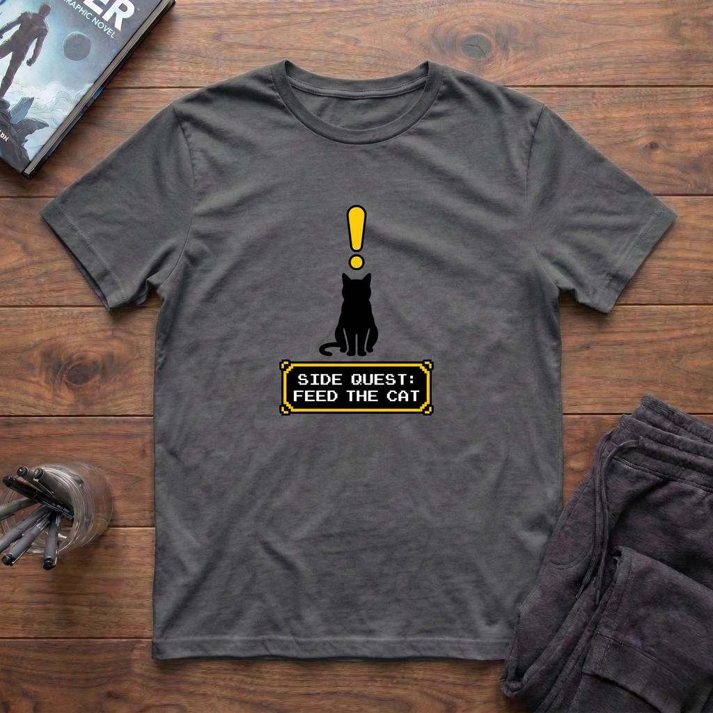 Side Quest: Feed The Cat! T-Shirt