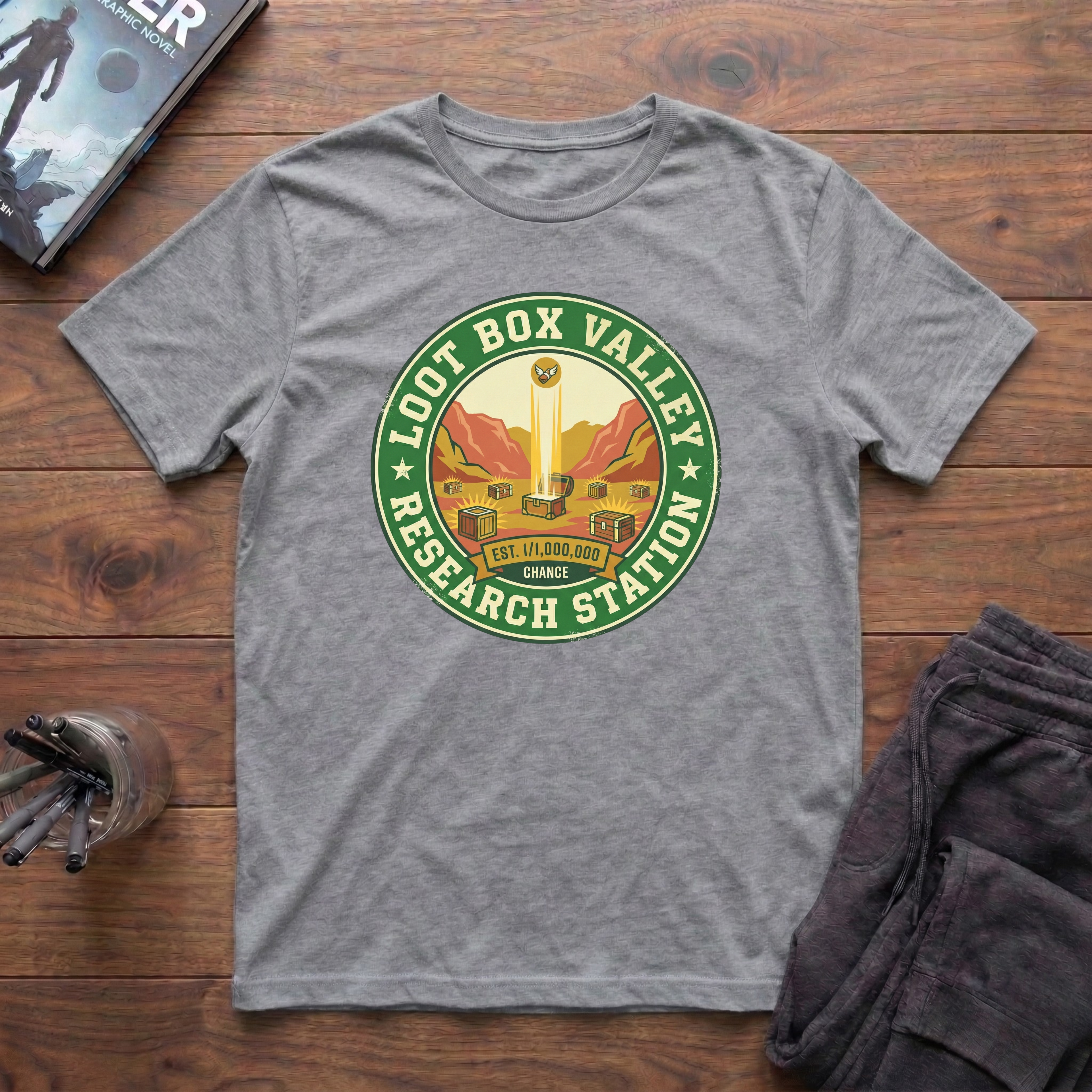 Loot Box Valley Research Station T-Shirt