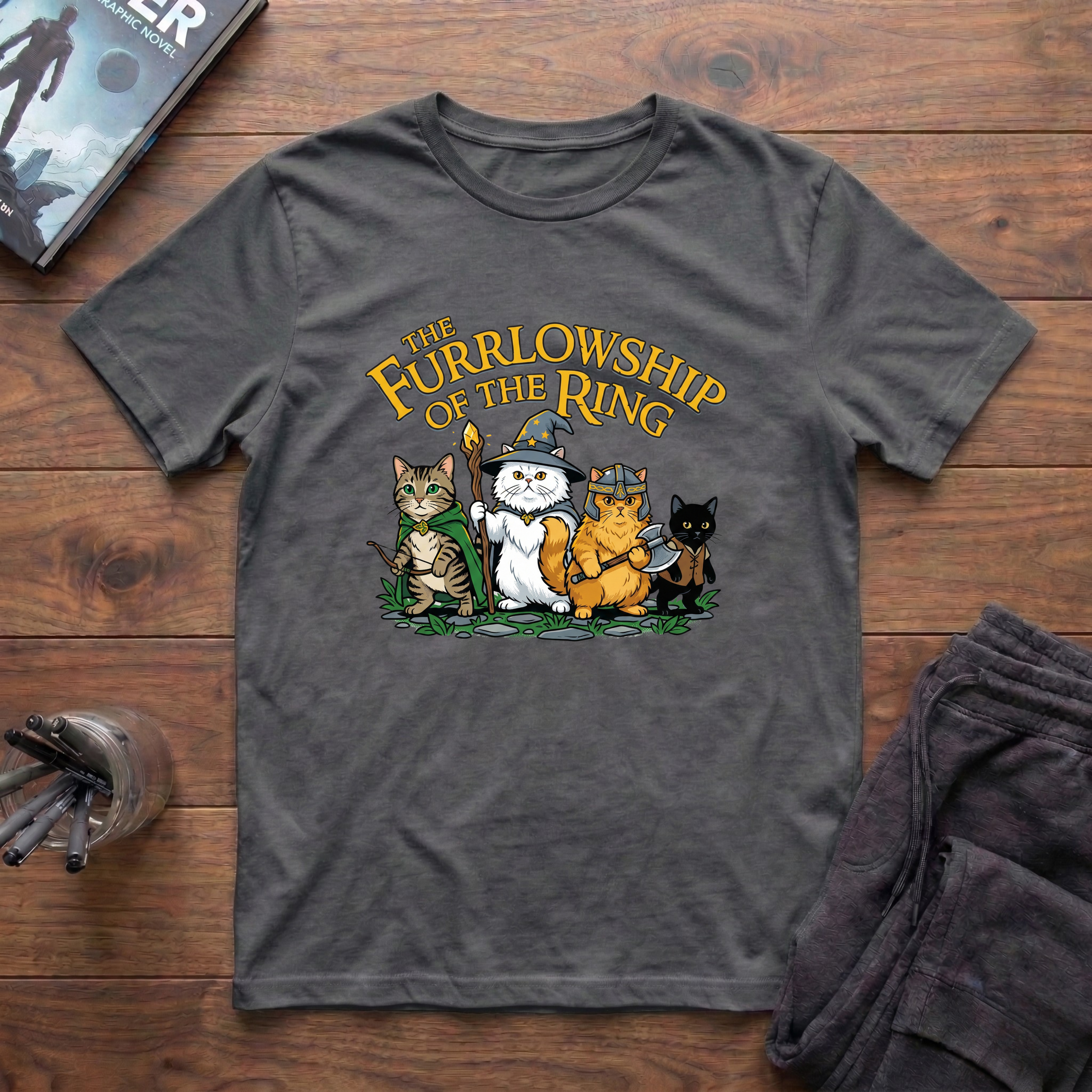 The Furrlowship Of The Ring T-Shirt
