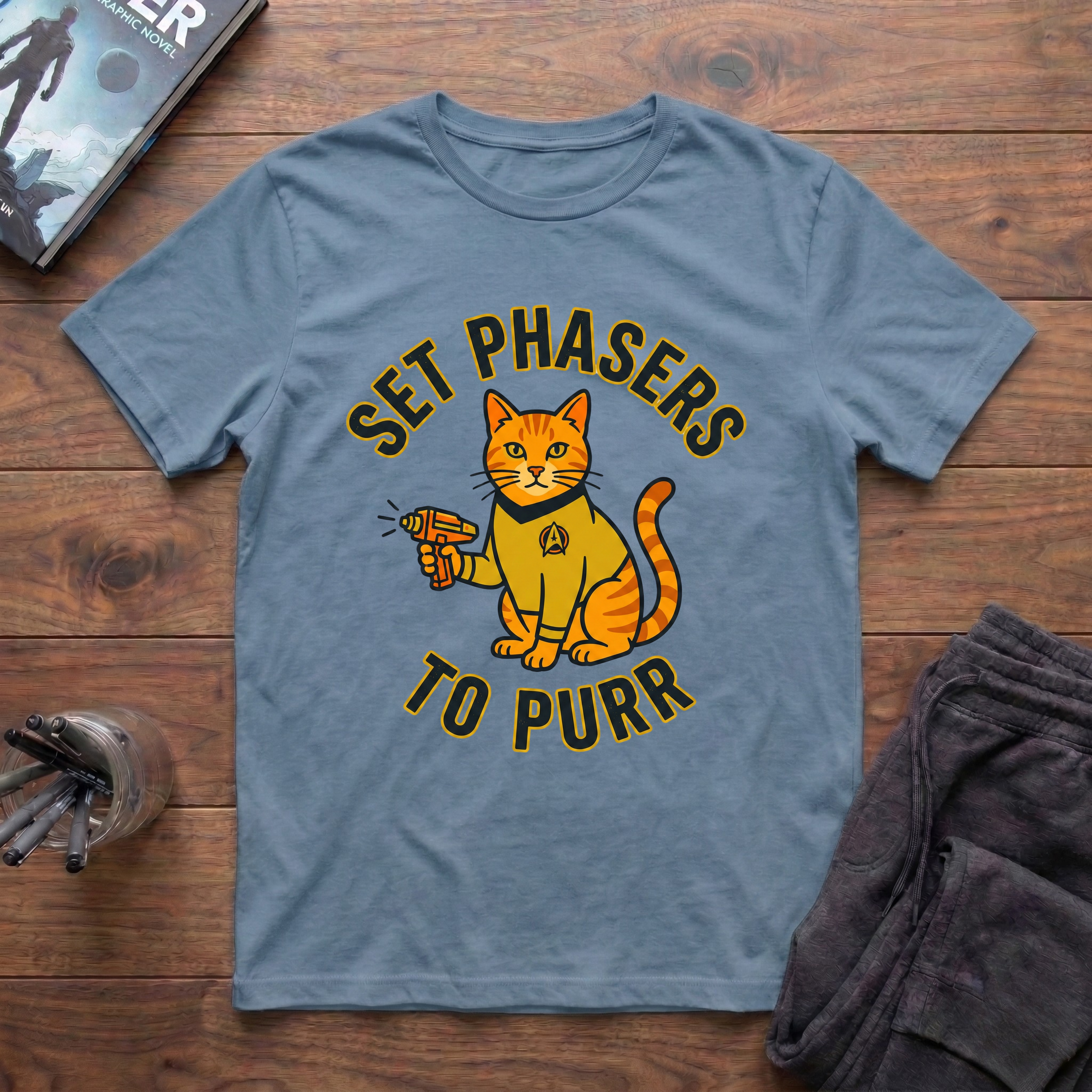 Set Phasers To Purr T-Shirt