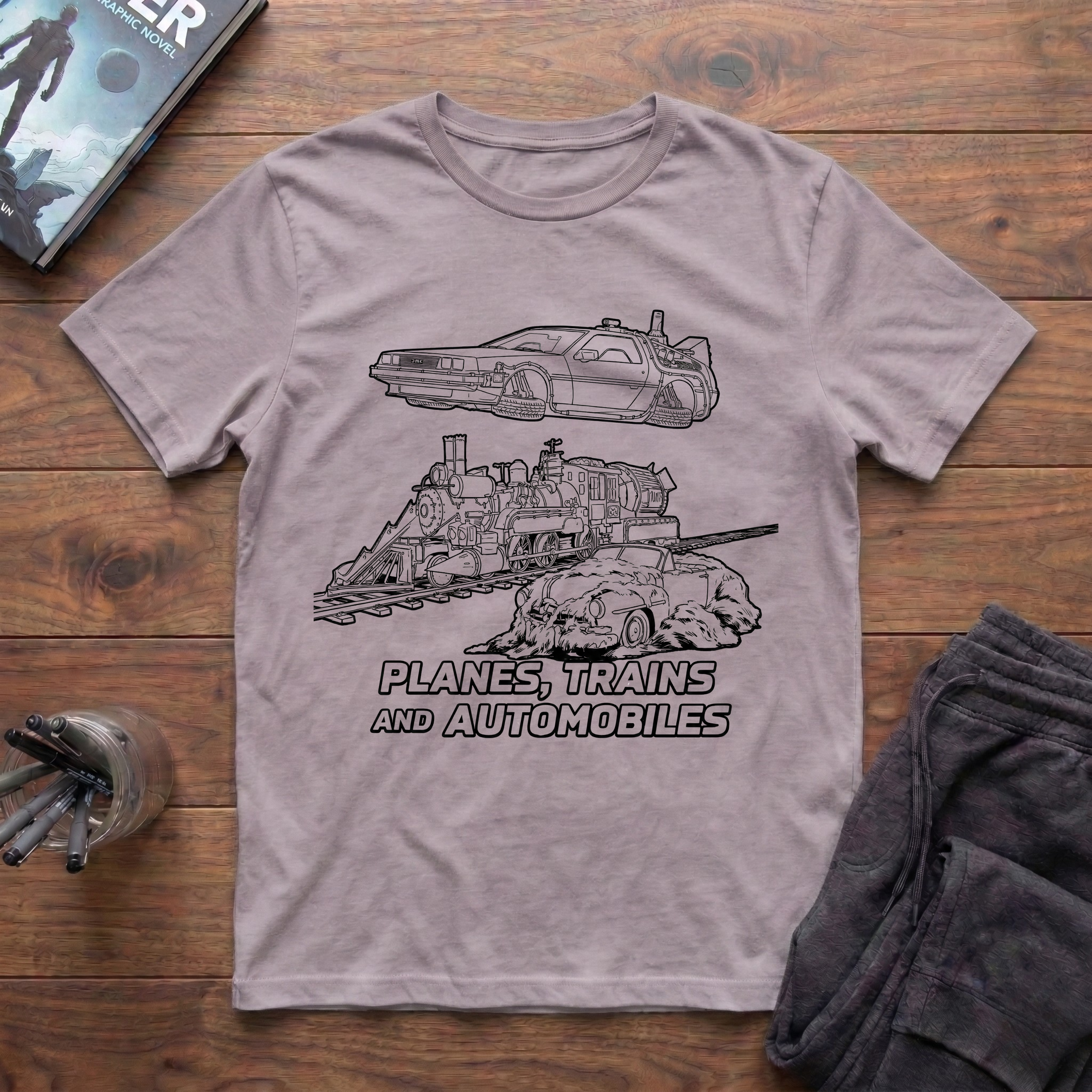 Planes, Trains, And DeLoreans T-Shirt