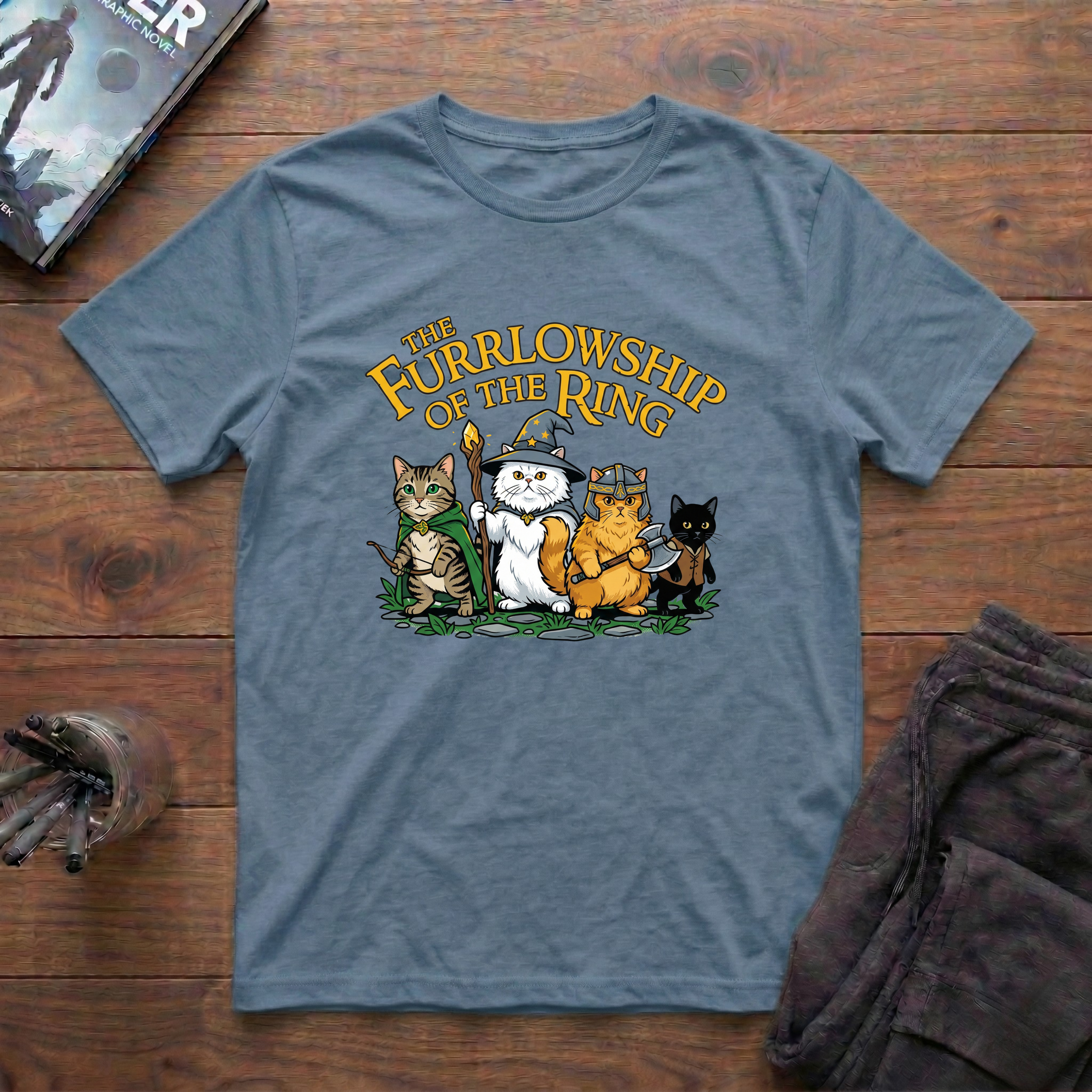 The Furrlowship Of The Ring T-Shirt