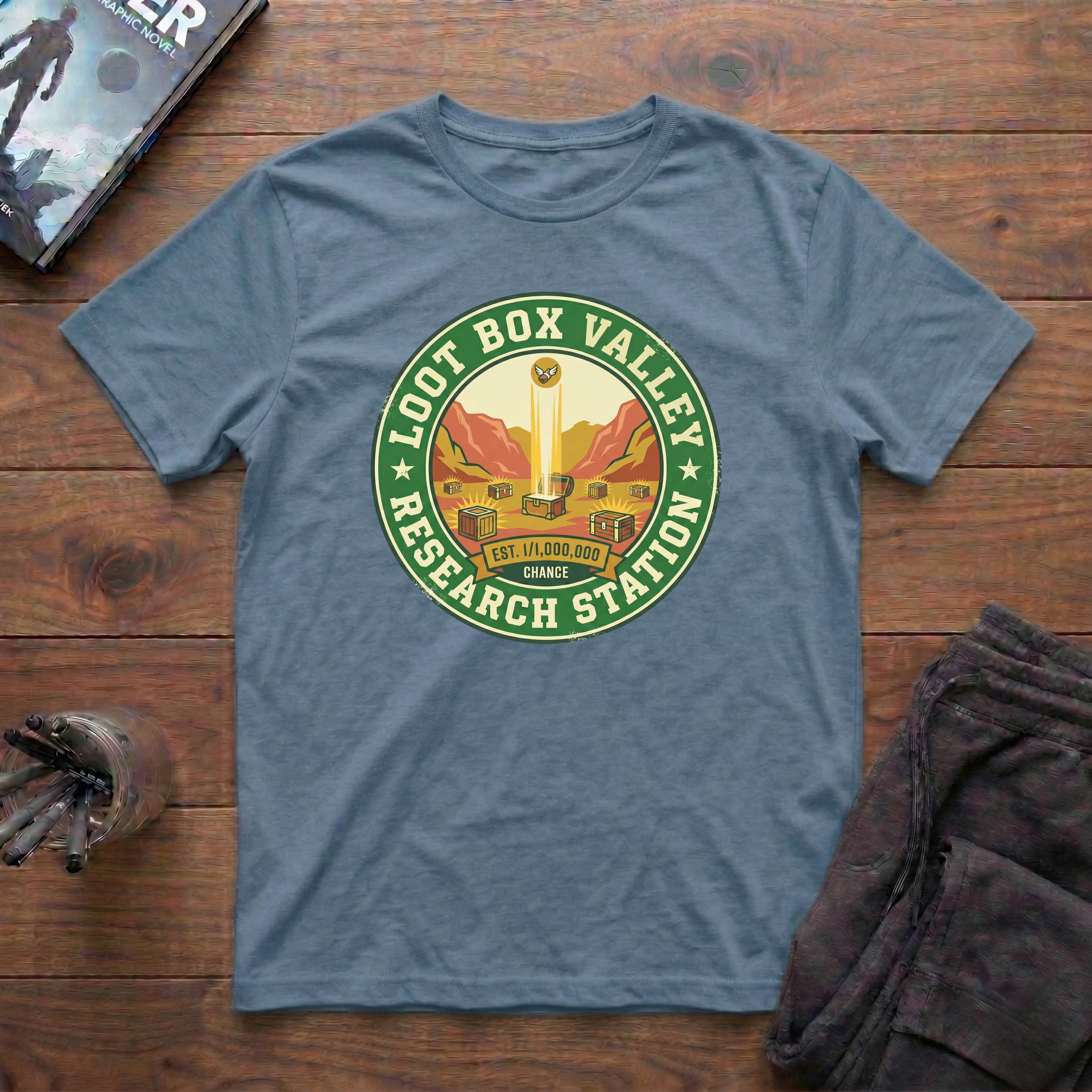 Loot Box Valley Research Station T-Shirt