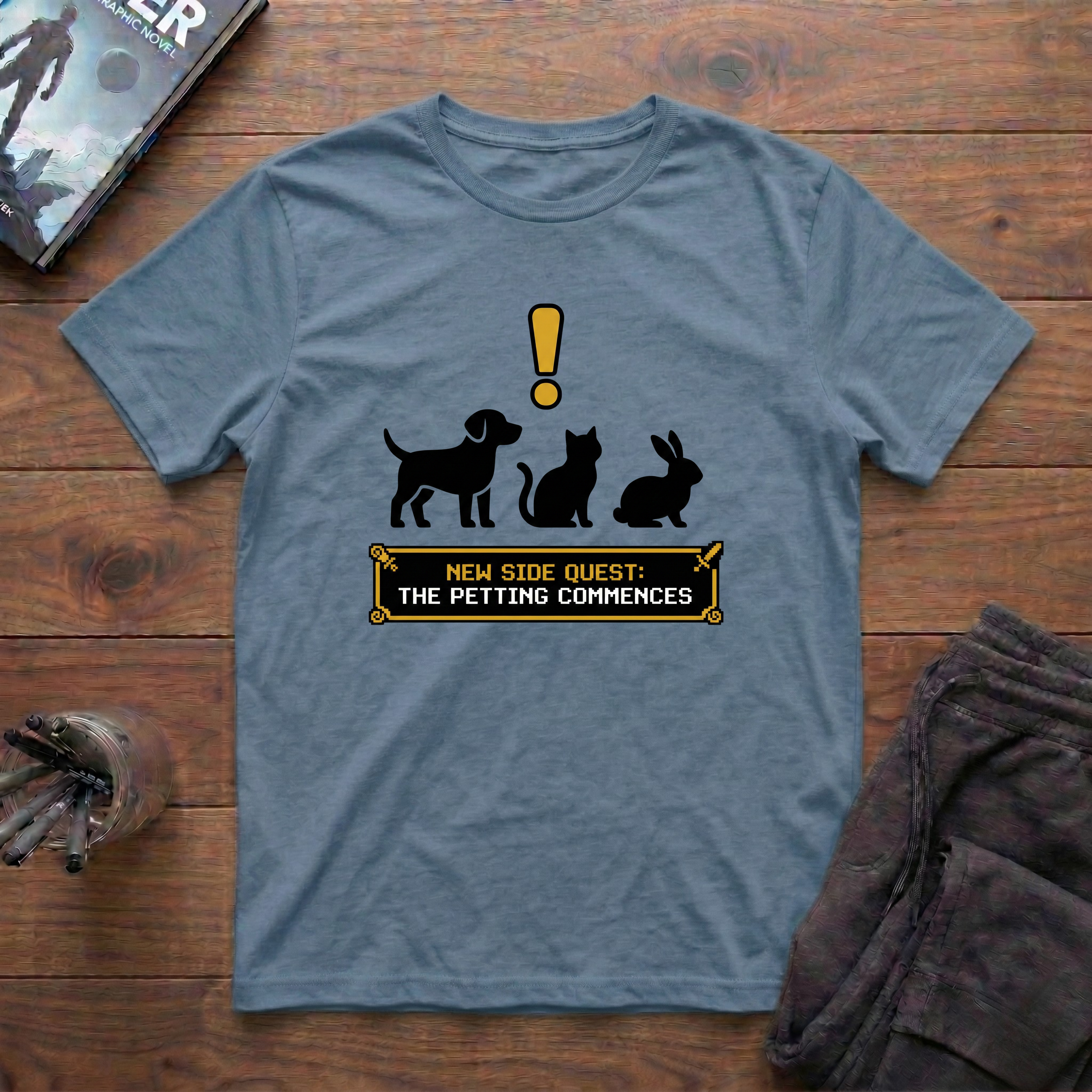 New Side Quest: Let The Petting Commence T-Shirt