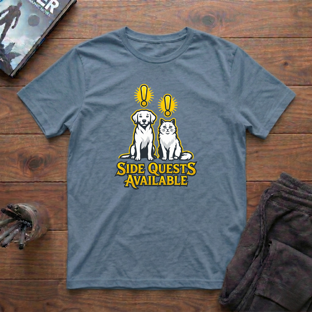 Side Quests Available T-Shirt