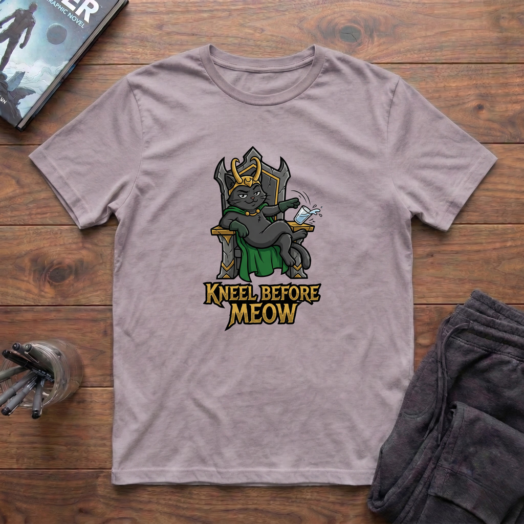 Kneel Before Meow T-Shirt