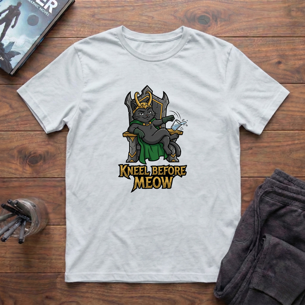Kneel Before Meow T-Shirt