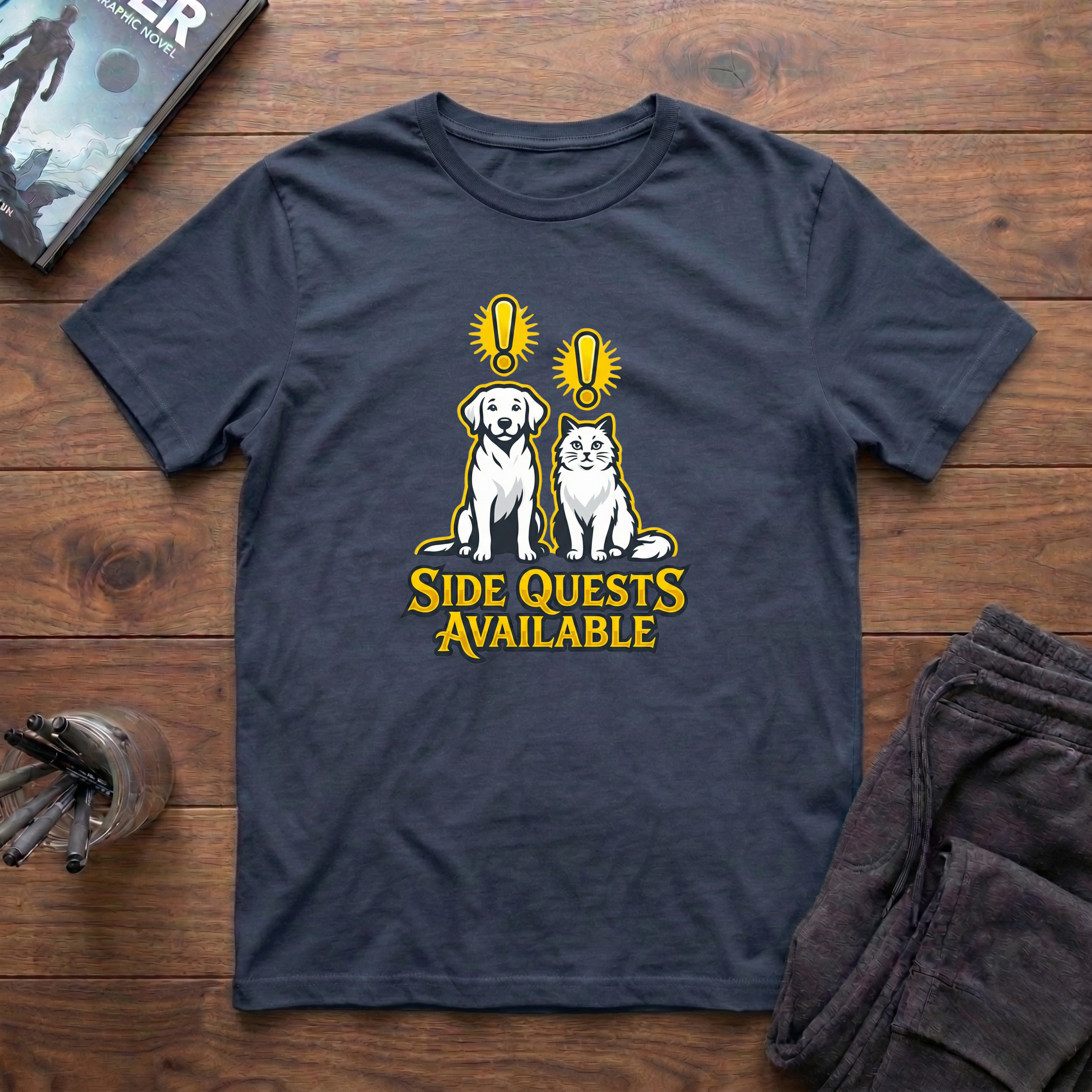 Side Quests Available T-Shirt