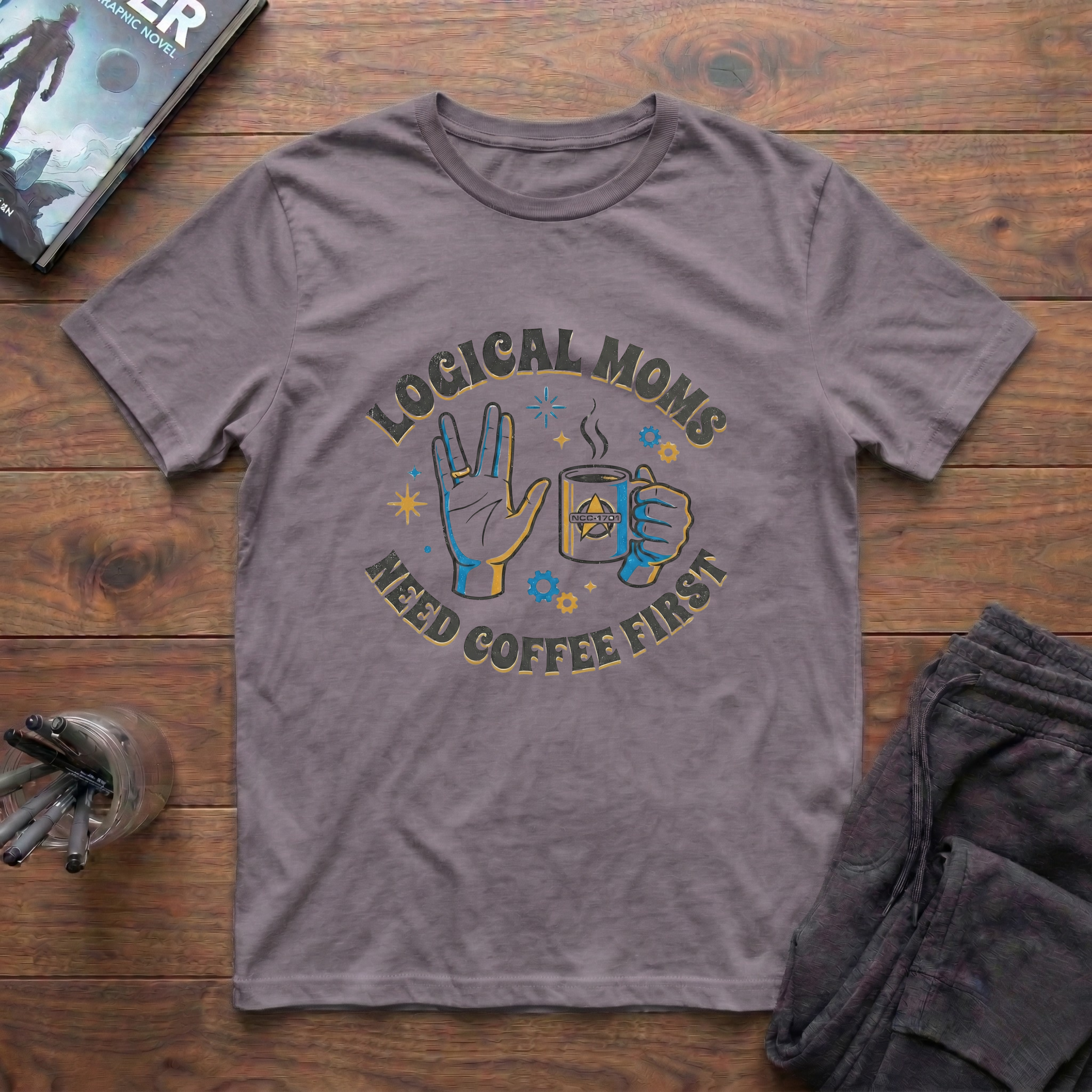 Logical Moms Need Coffee First T-Shirt