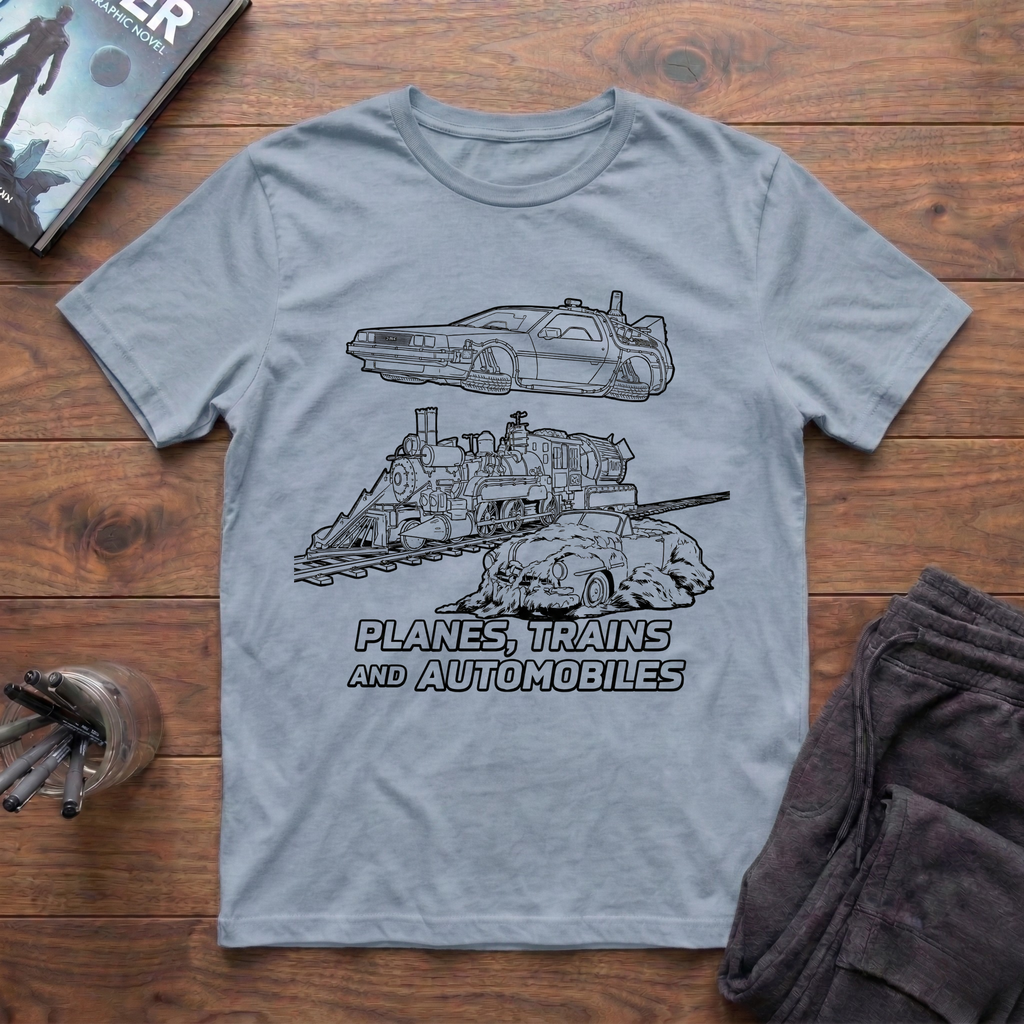 Planes, Trains, And DeLoreans T-Shirt